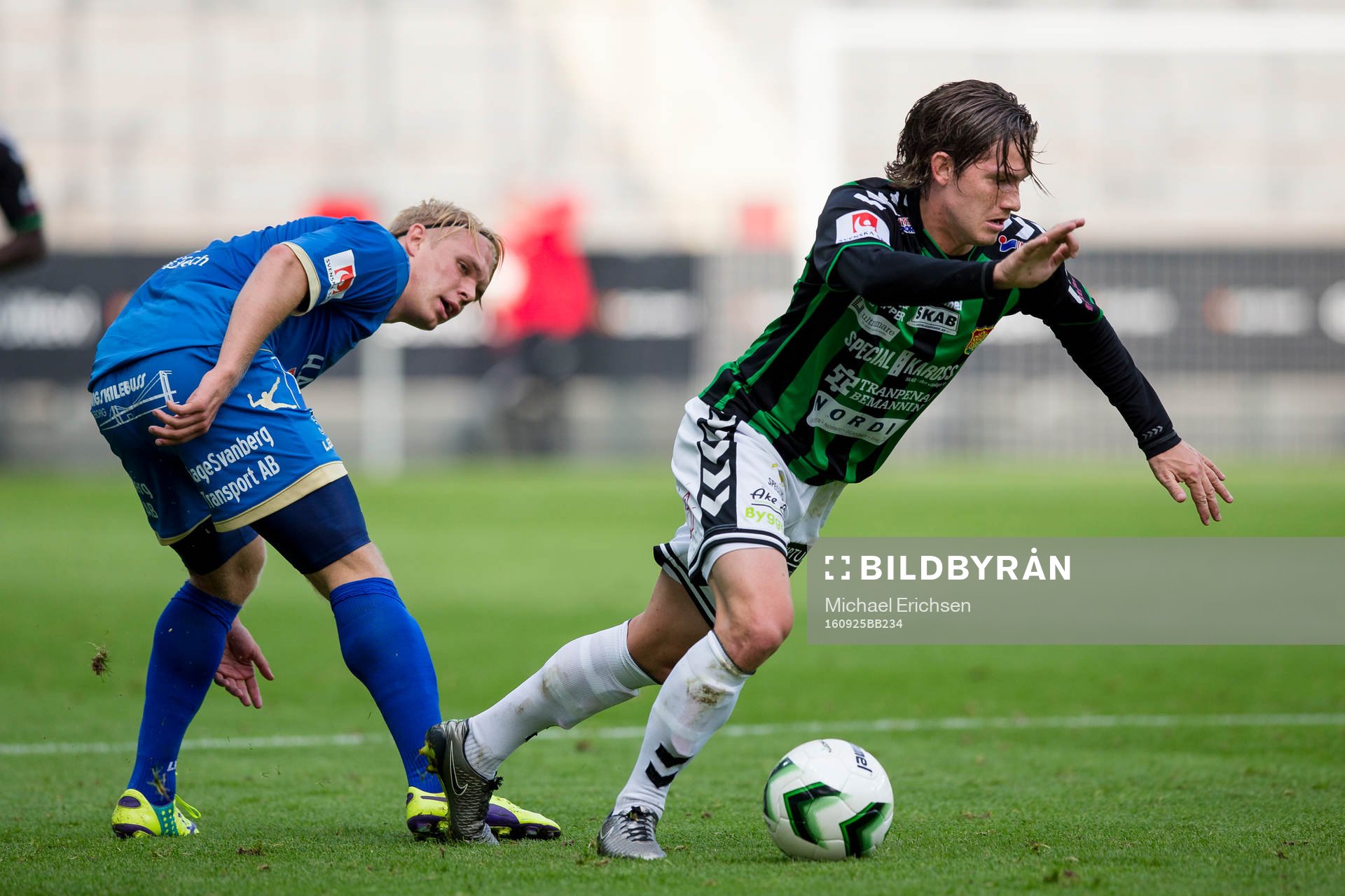 Ljungskiles Linus Tornblad mot GAIS Robin Book