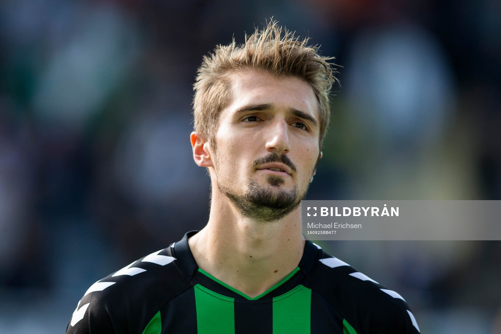 GAIS Dardan Rexhepi innan fotbollsmatchen i Superettan