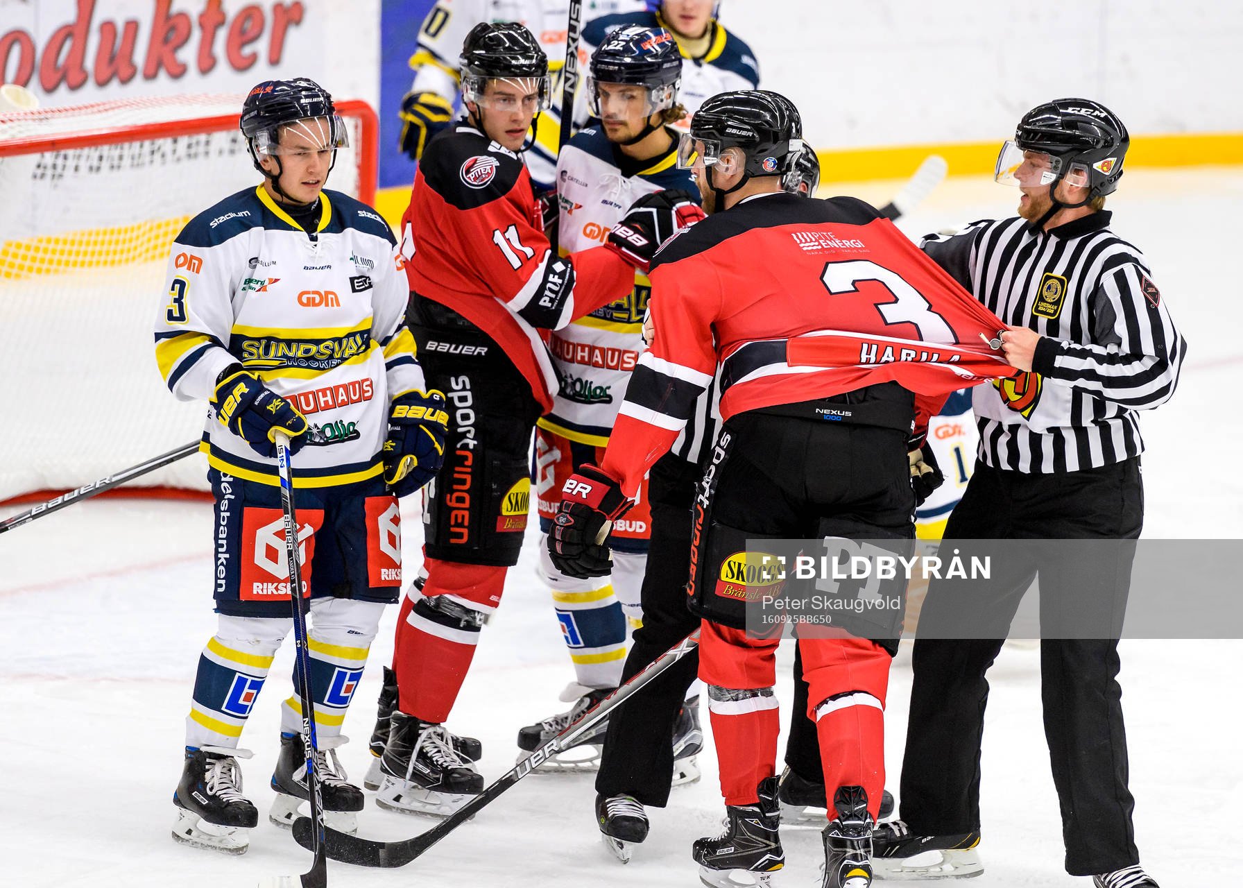 Sundsvalls Filip Lander och Piteås Sebastian Harila