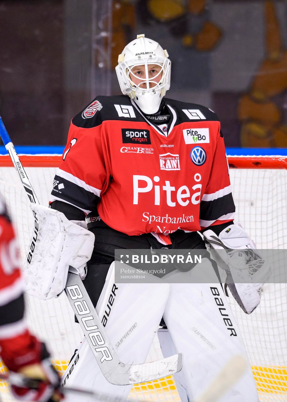 Piteås målvakt Joel Vännström