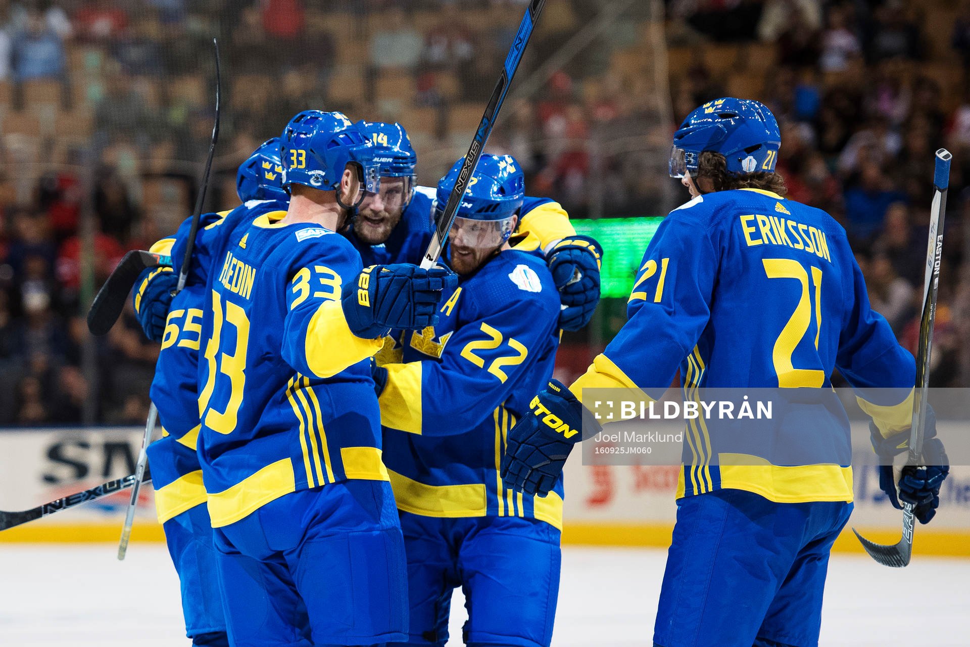 Sveriges Erik Karlsson, Henrik Sedin, Mattias Ekholm,