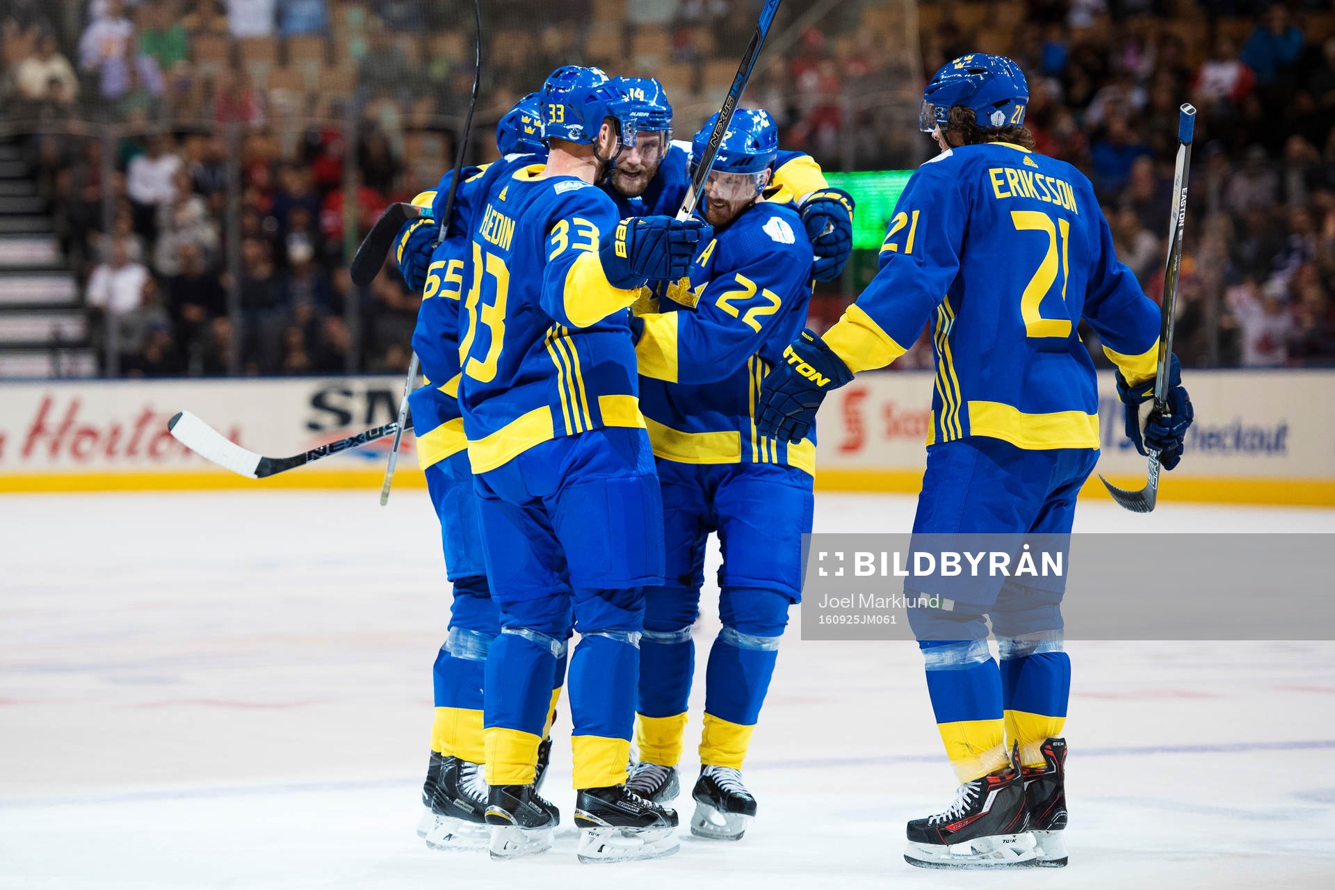 Sveriges Erik Karlsson, Henrik Sedin, Mattias Ekholm,