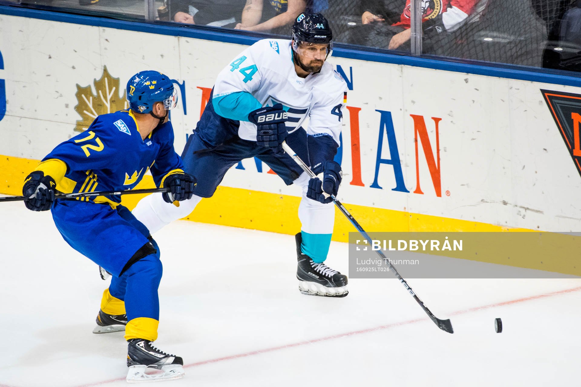 Sveriges Patric Hörnqvist och Europas Dennis Seidenberg