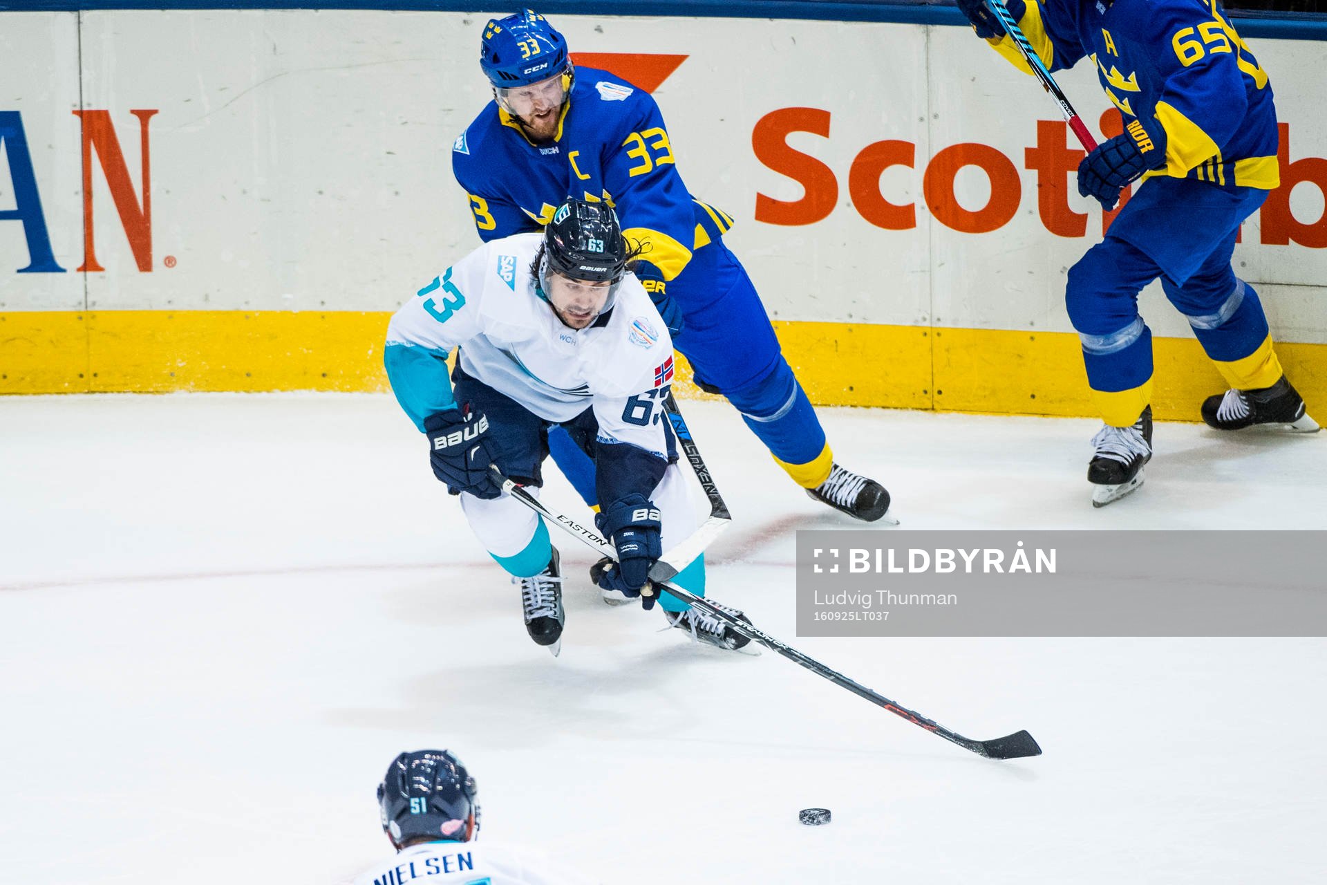 Sveriges Henrik Sedin och Europas Mats Zuccarello