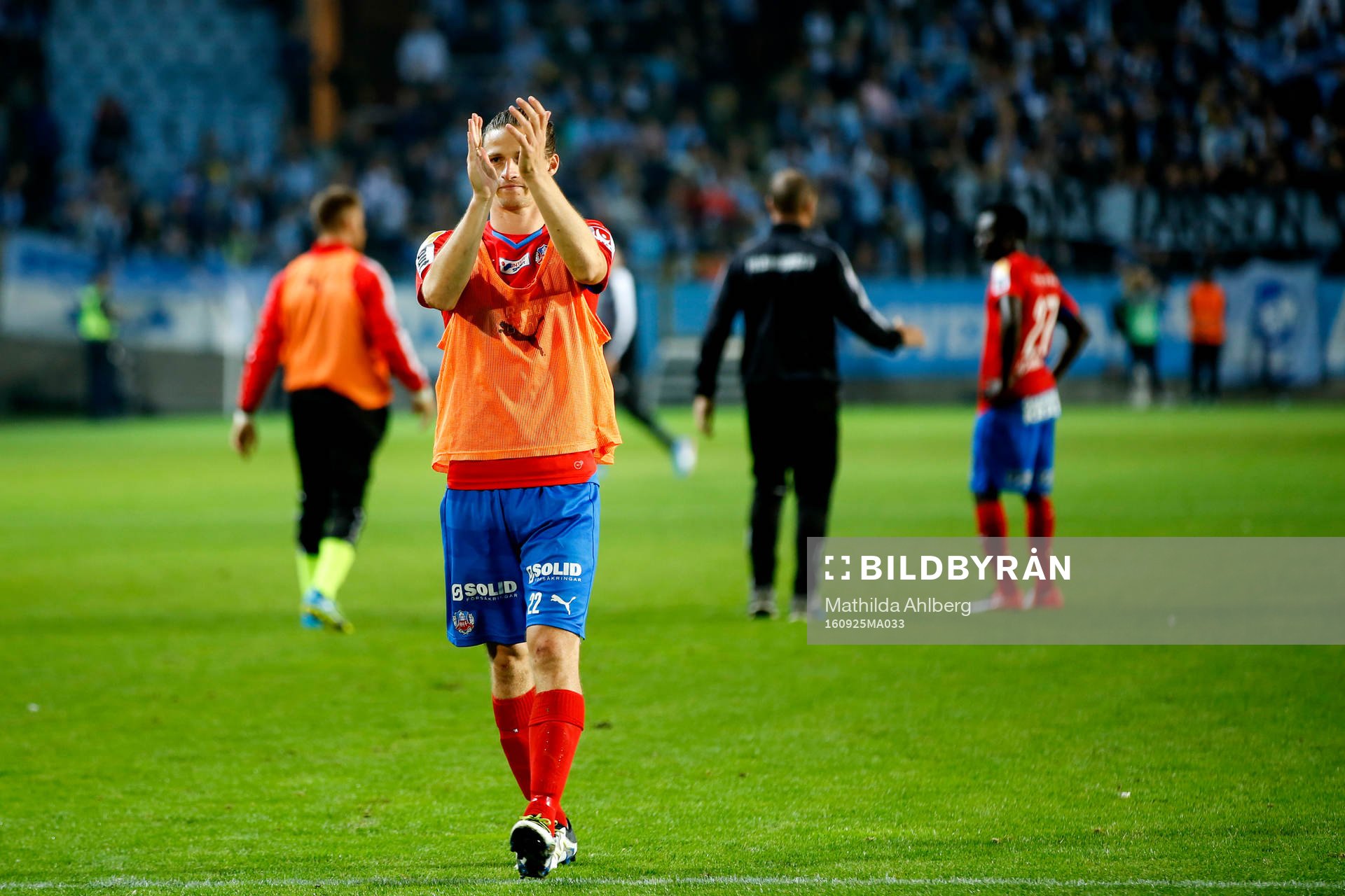 Helsingborgs Jesper Lange tackar publiken