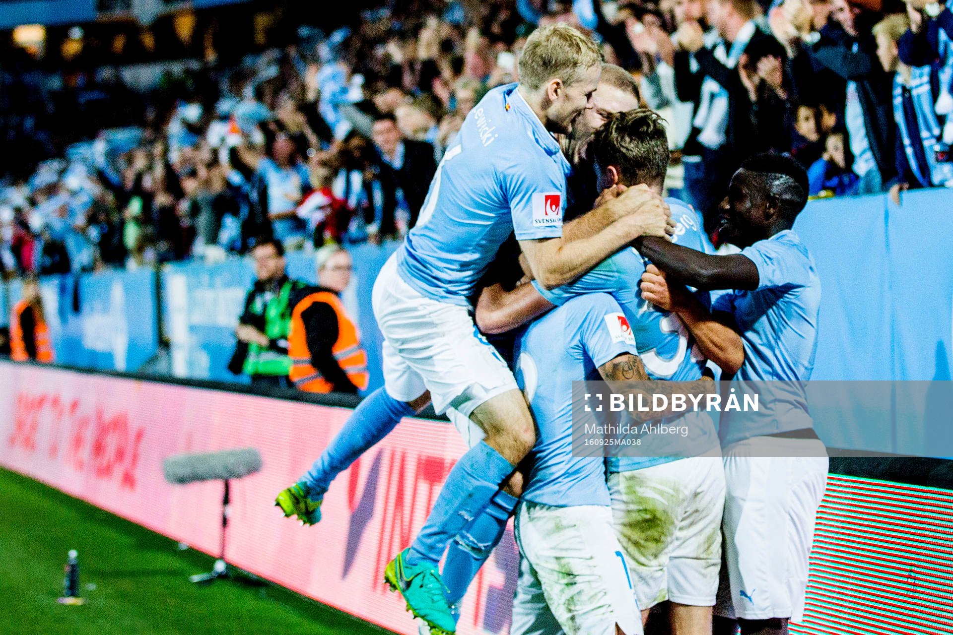 Malmö FFs spelare jublar