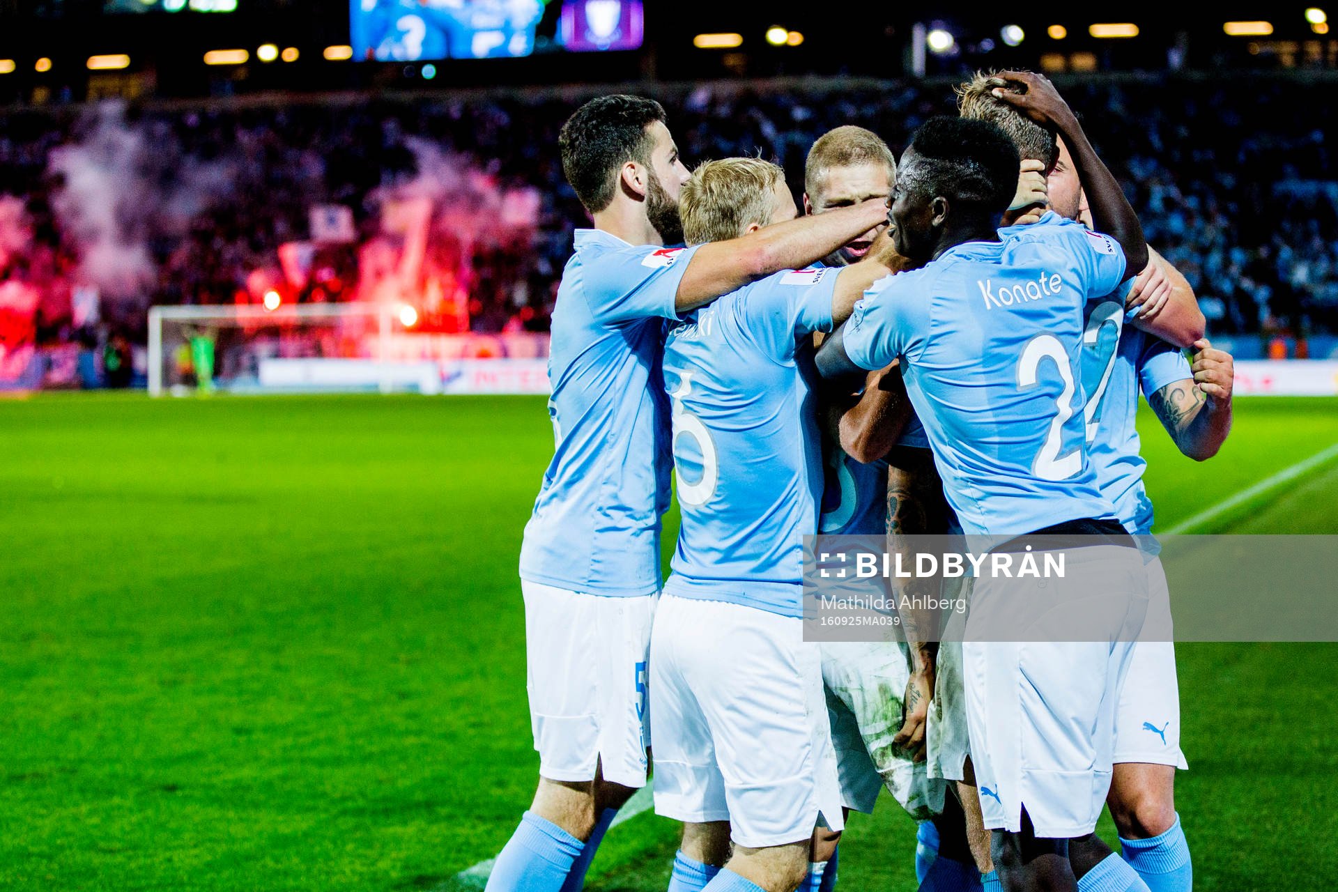 Malmö FFs spelare jublar