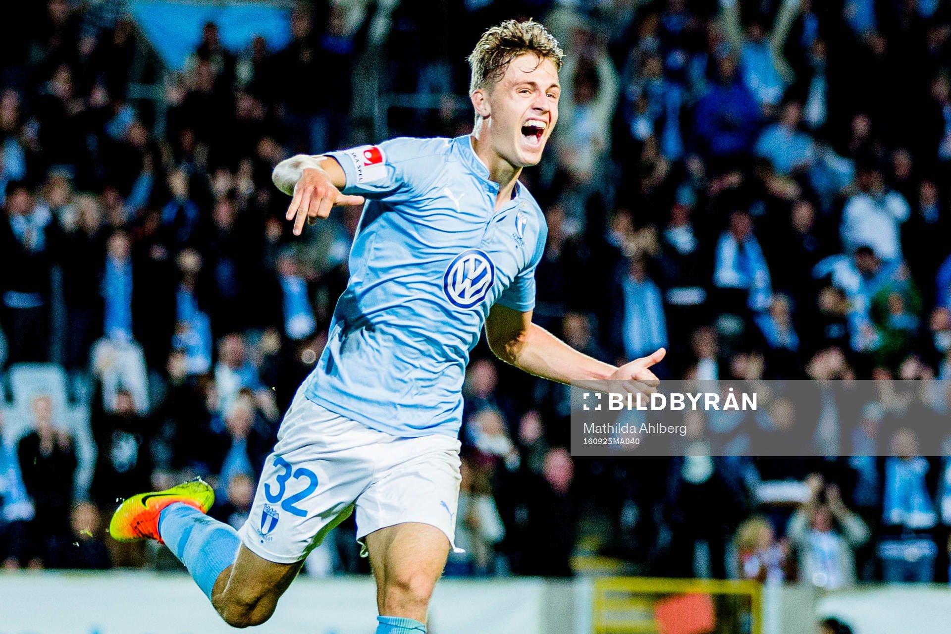 Malmö FFs Mattias Svanberg jublar
