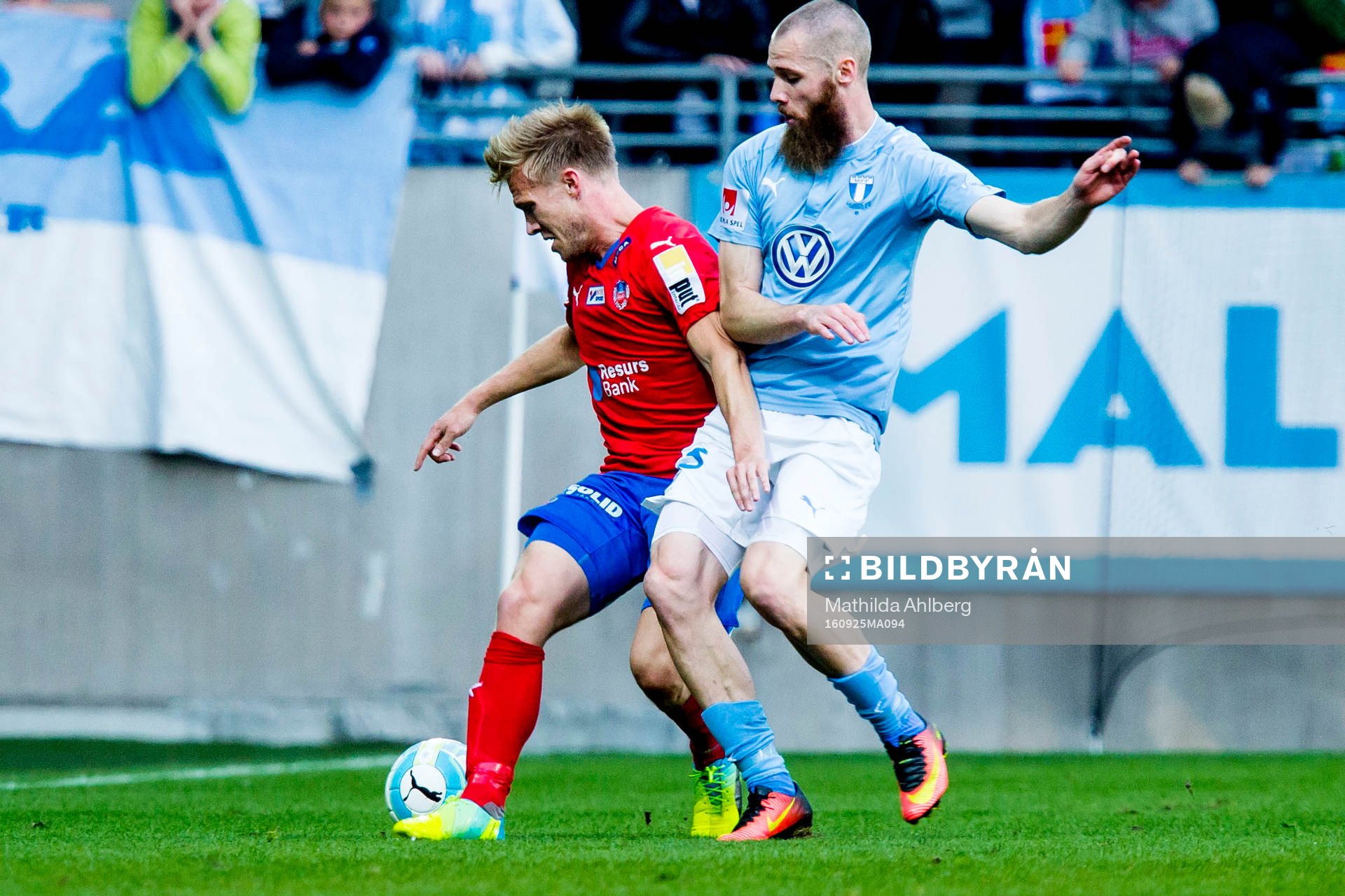 Helsingborgs Andreas Landgren och Malmö FFs Jo Inge Berget