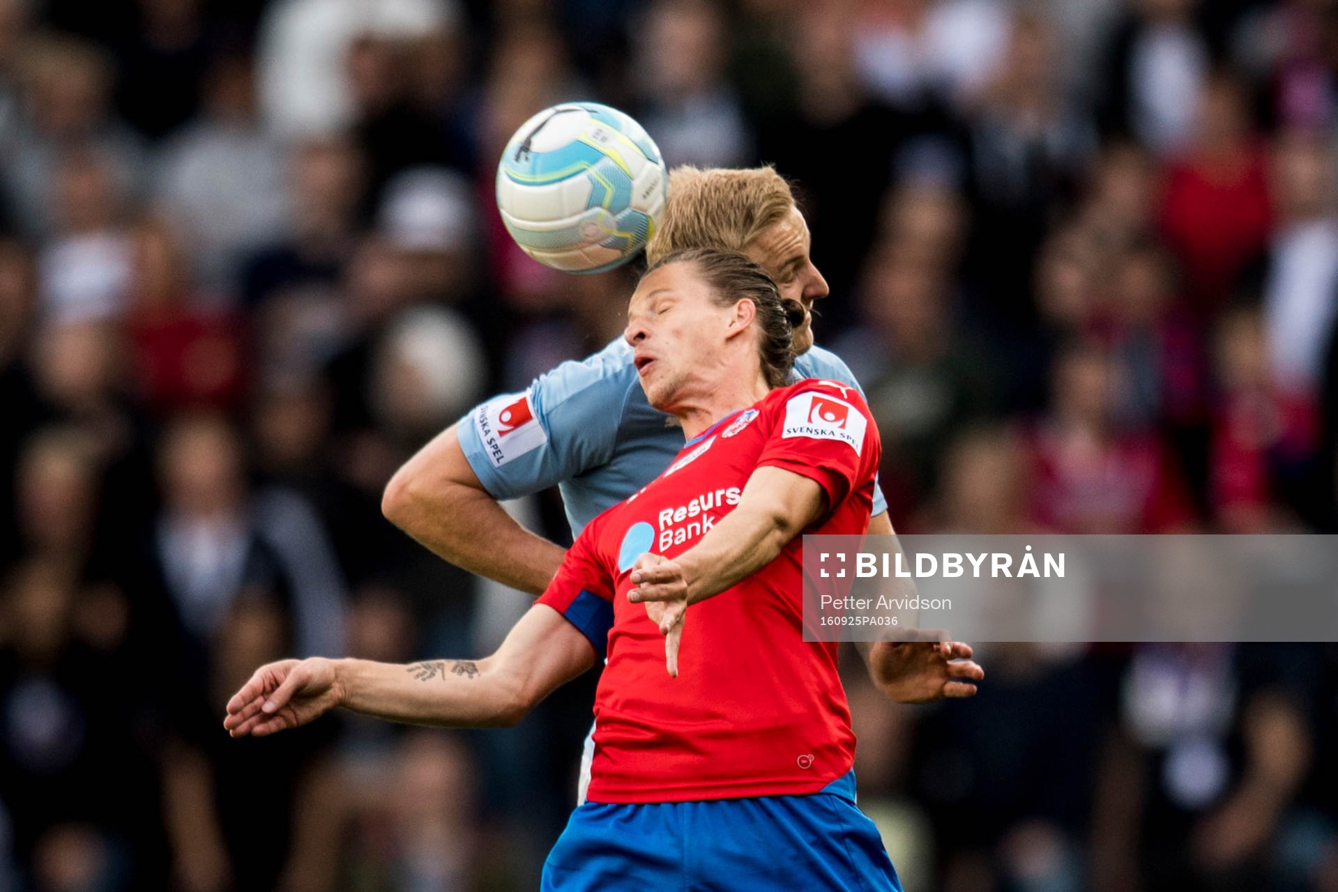 Helsingborgs Jesper Lange och Malmö FFs Franz Brorsson