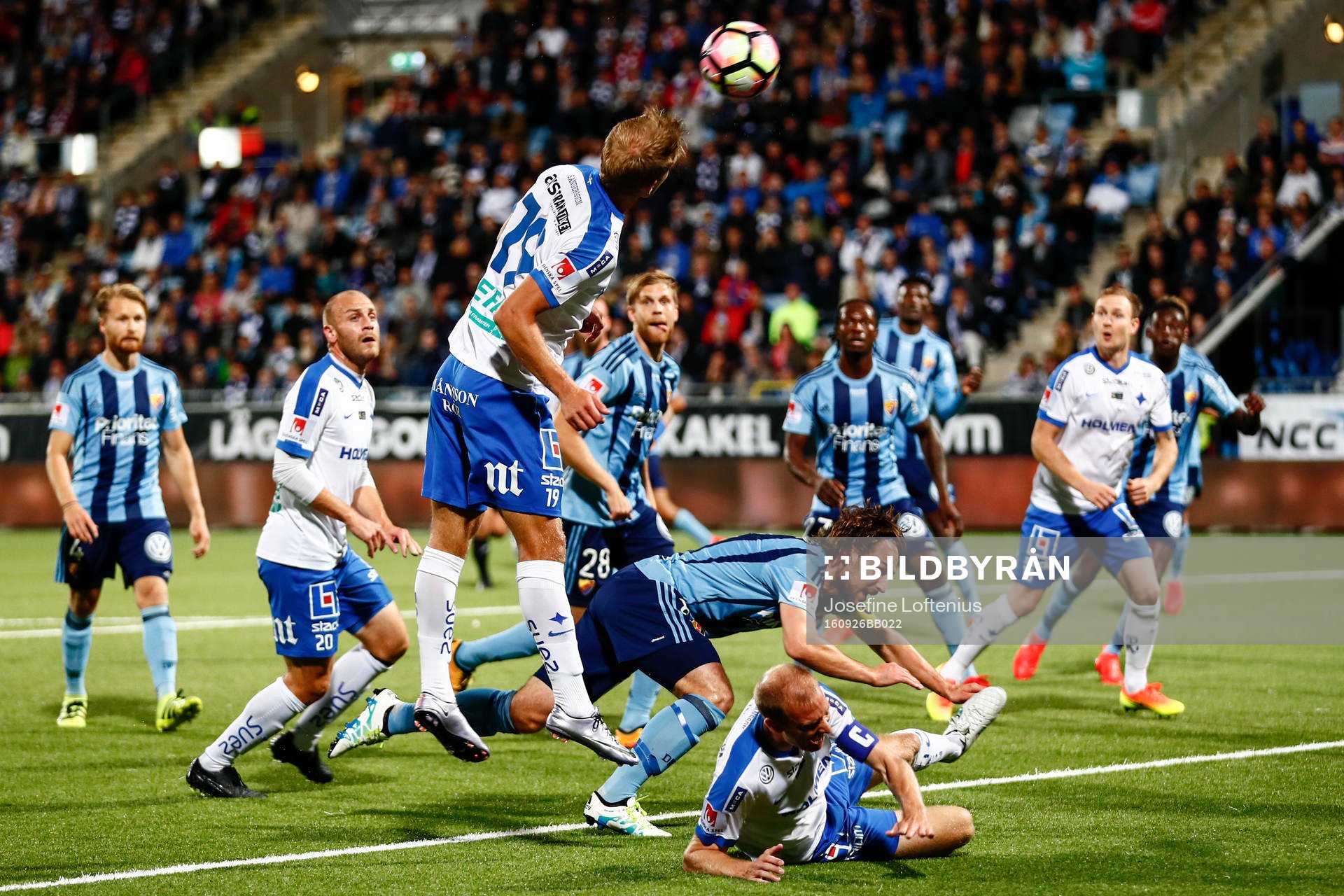 Norrköpings Sebastian Andersson med målchans