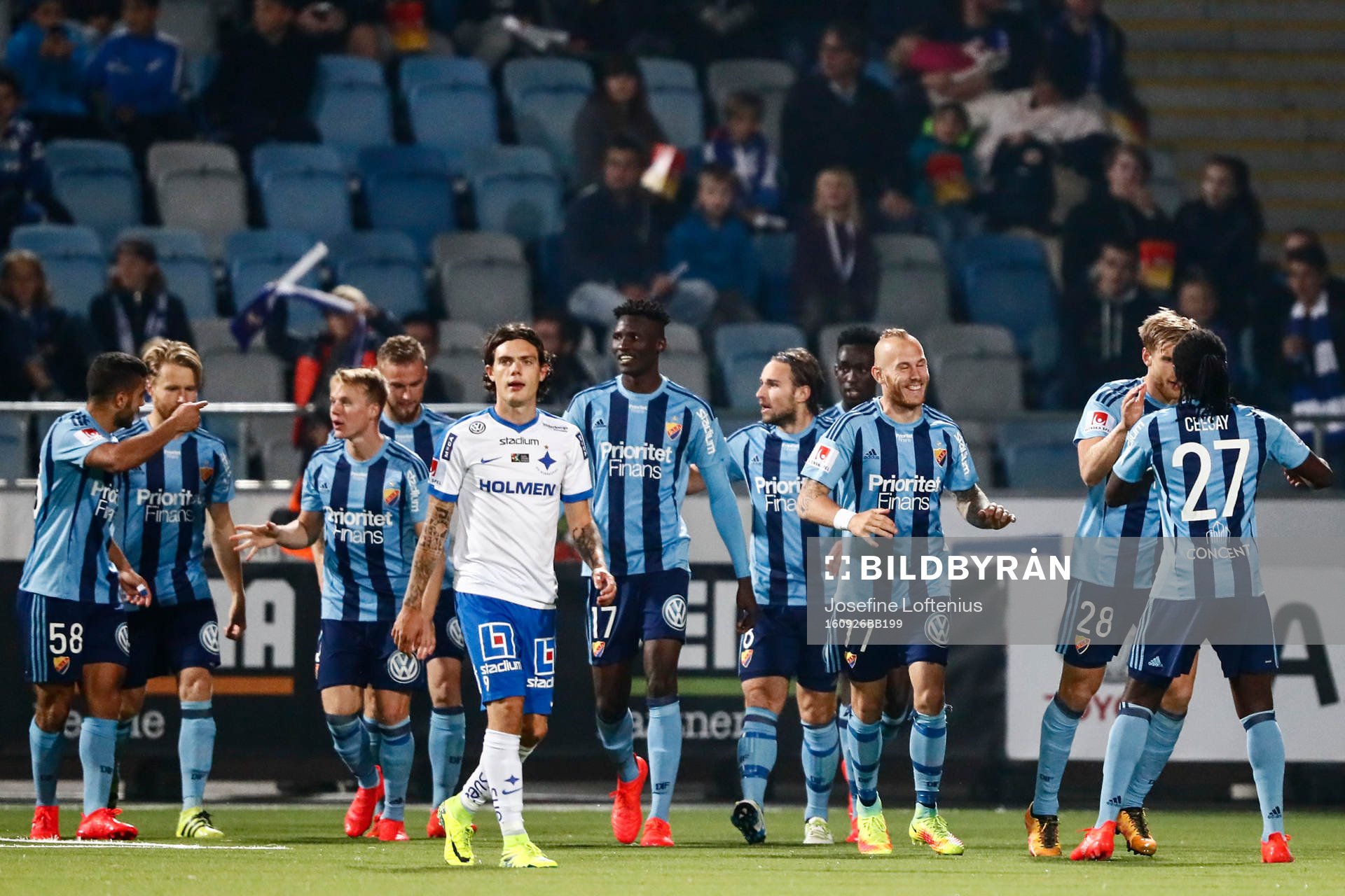 Djurgårdens spelare jublar