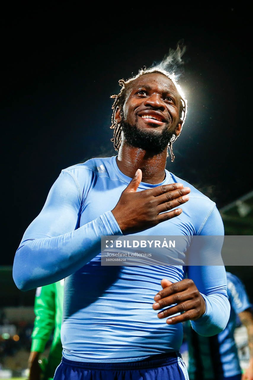 Djurgårdens Amadou Jawo jublar