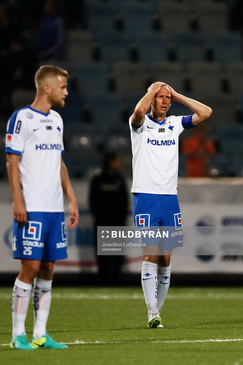Norrköpings Andreas Johansson och Filip Dagerstål deppar