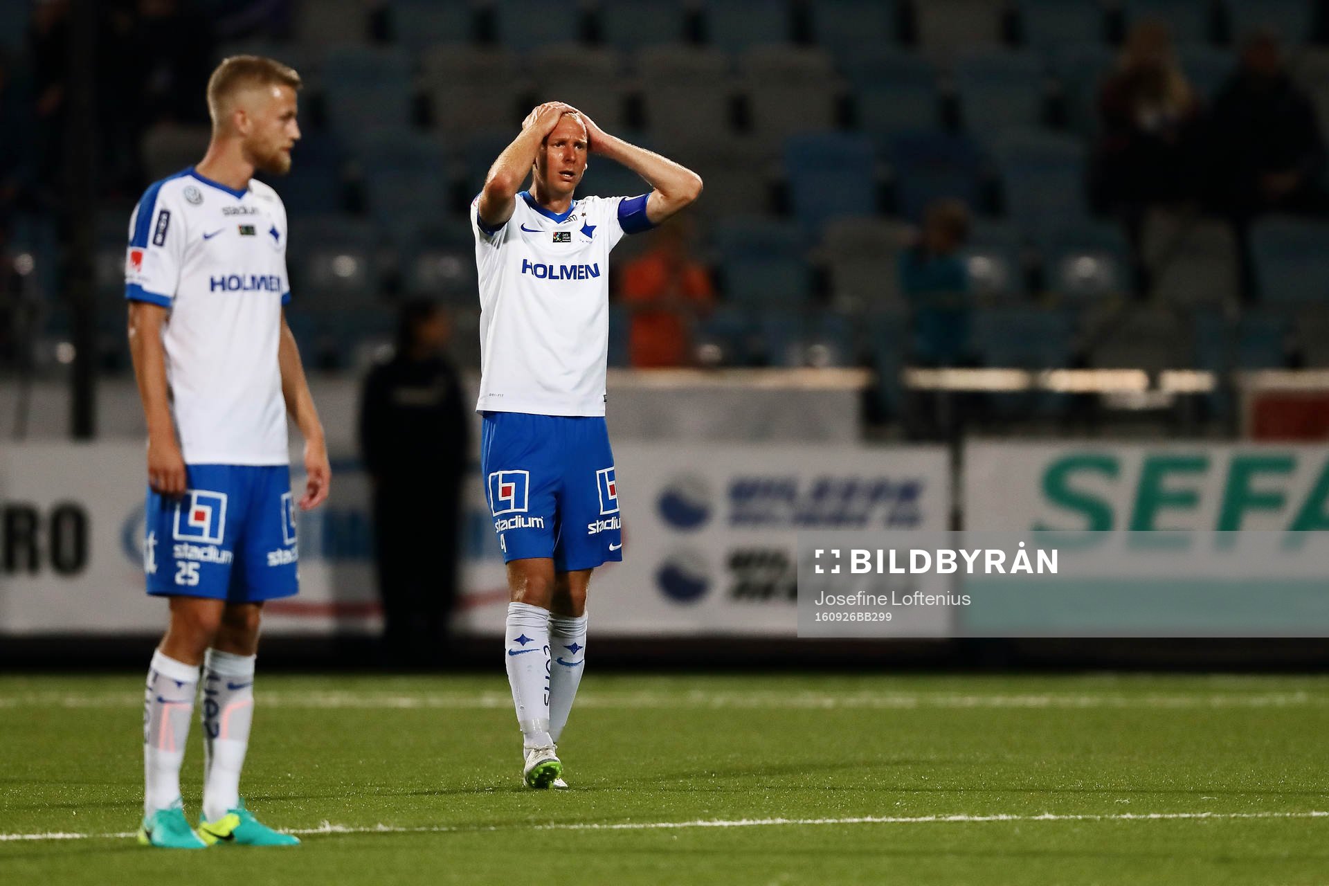 Norrköpings Andreas Johansson och Filip Dagerstål deppar