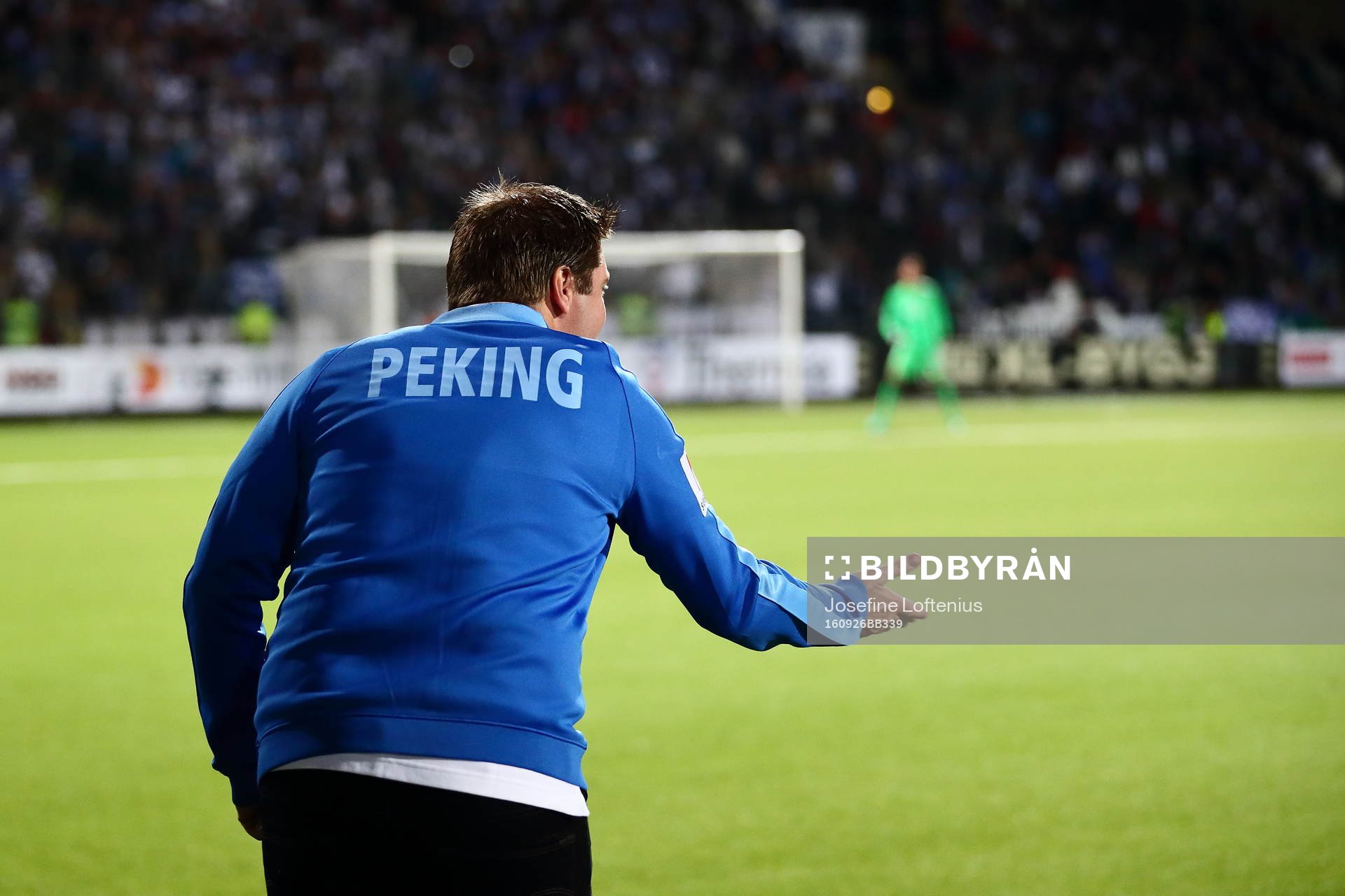 Norrköpings tränare Jens Gustafsson reagerar