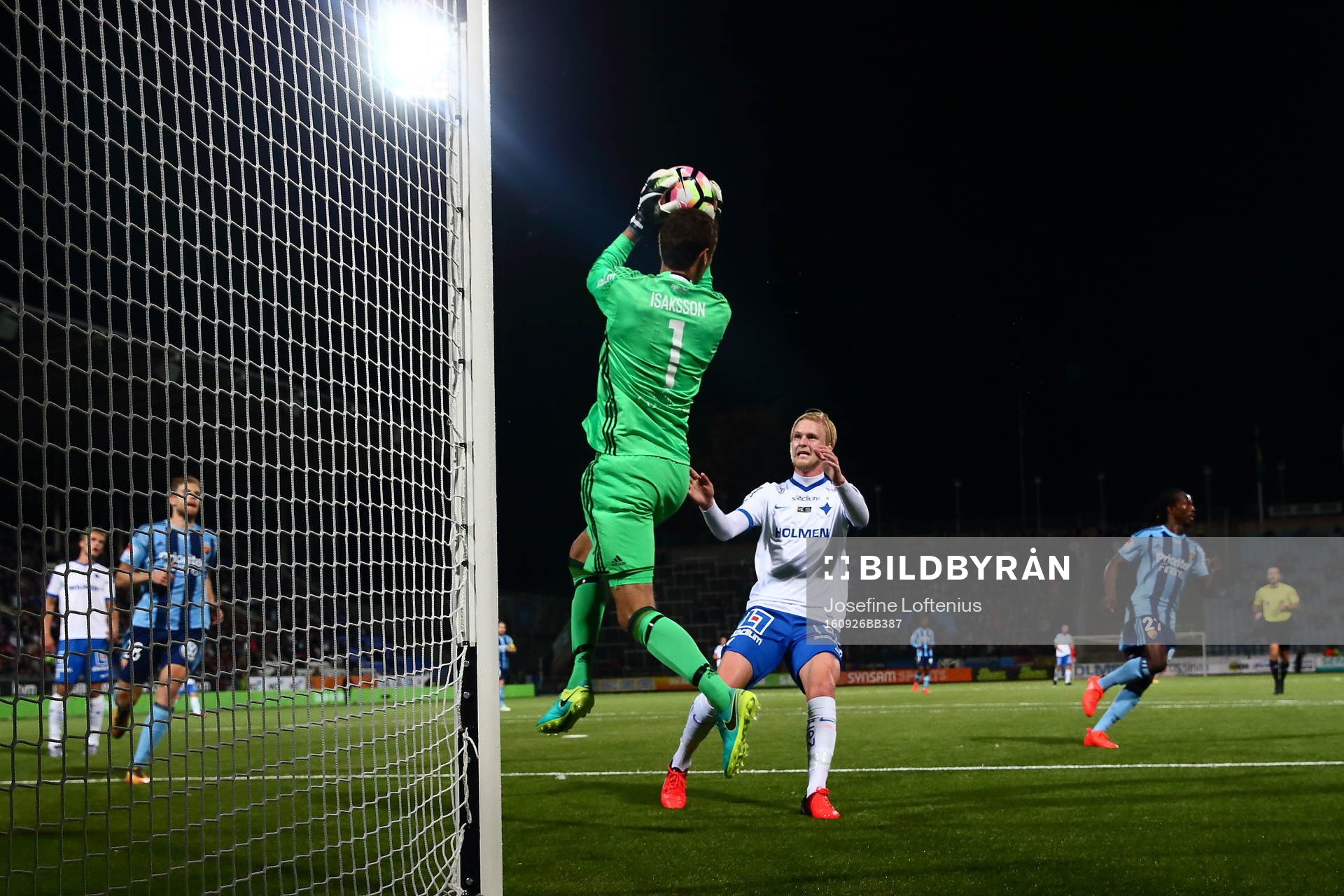 Djurgårdens målvakt Andreas Isaksson  och Norrköpings
