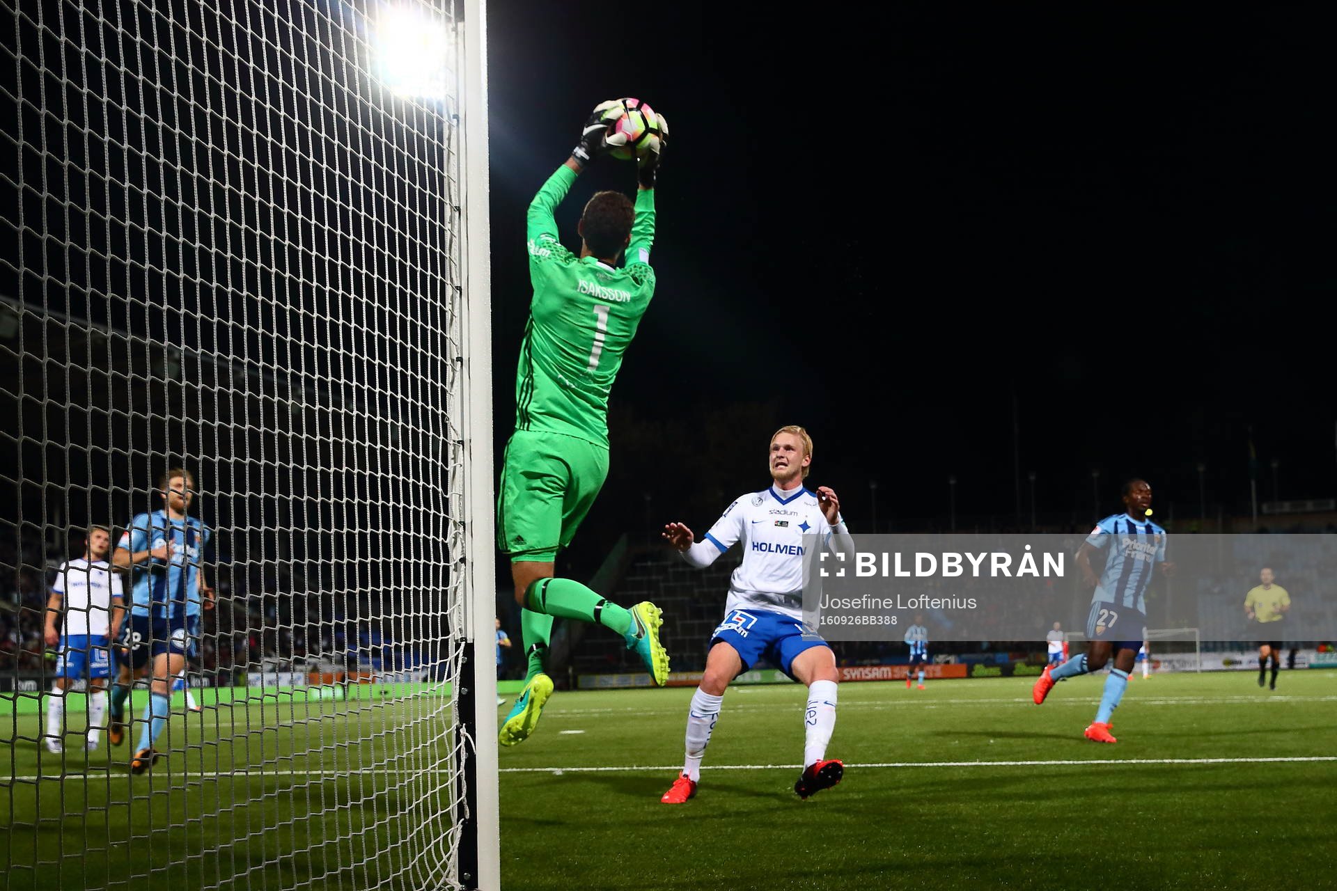 Djurgårdens målvakt Andreas Isaksson  och Norrköpings