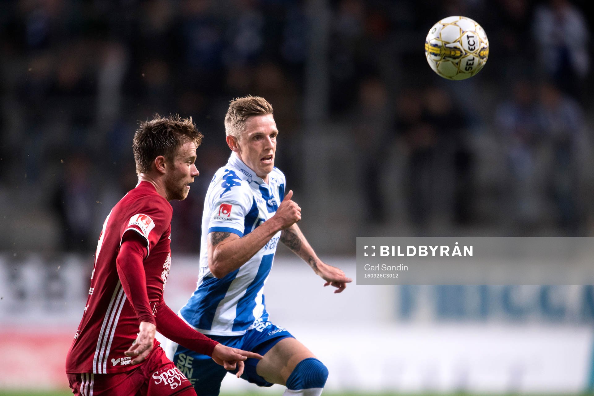 Östersunds Dennis Widgren och IFK Göteborgs Sören Rieks