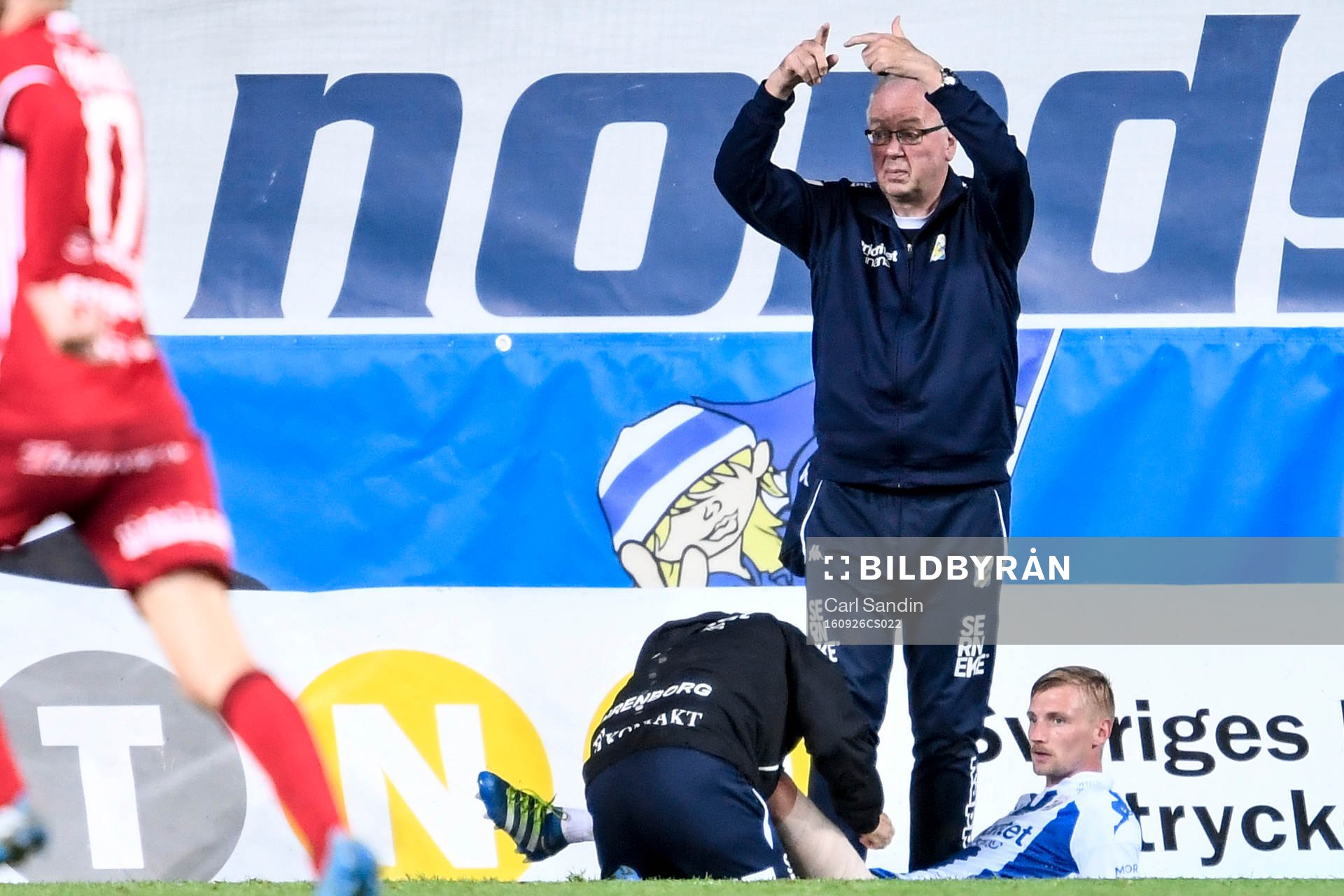 IFK Göteborgs Sebastian Eriksson tvingas bryta matchen
