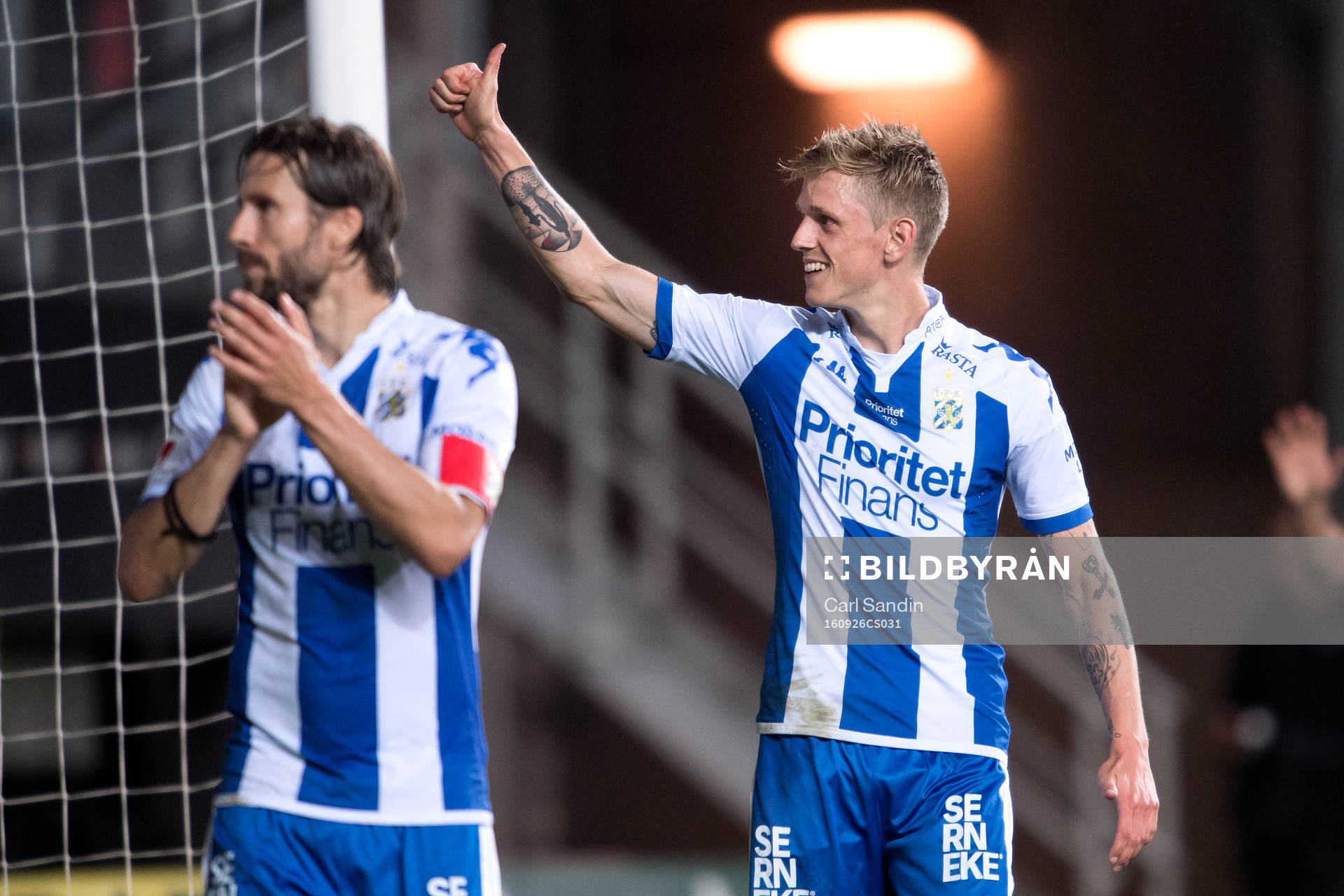 IFK Göteborgs Sören Rieks lackar publiken
