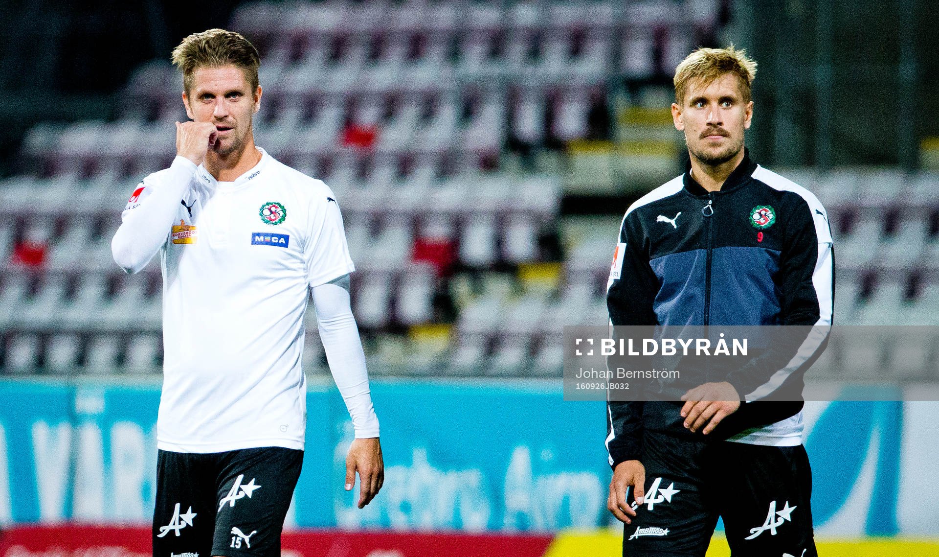 Örebros Martin Lorentzson och Daniel Björnqvist deppar