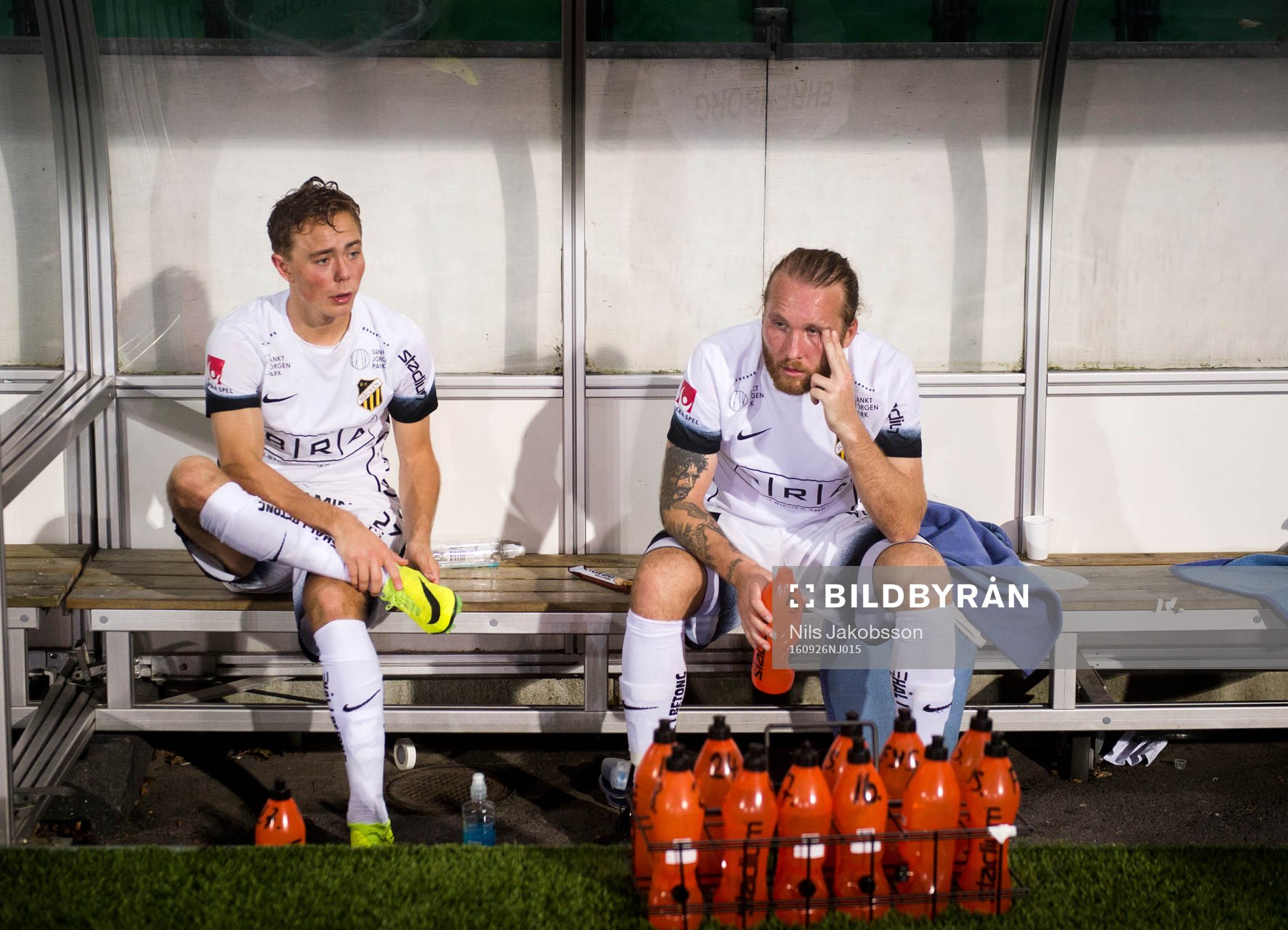 Häckens Joel Andersson och Emil Wahlström deppar