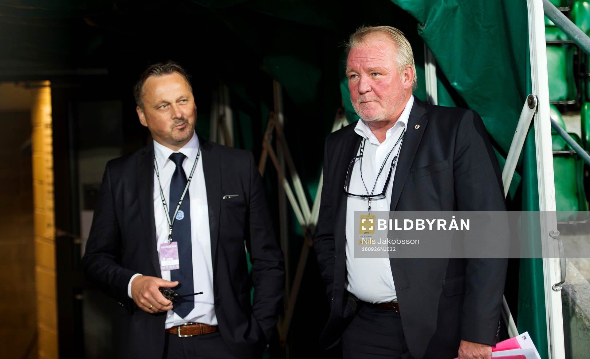 Sundsvalls sportchef Urban Hagblom och ordförande Johan