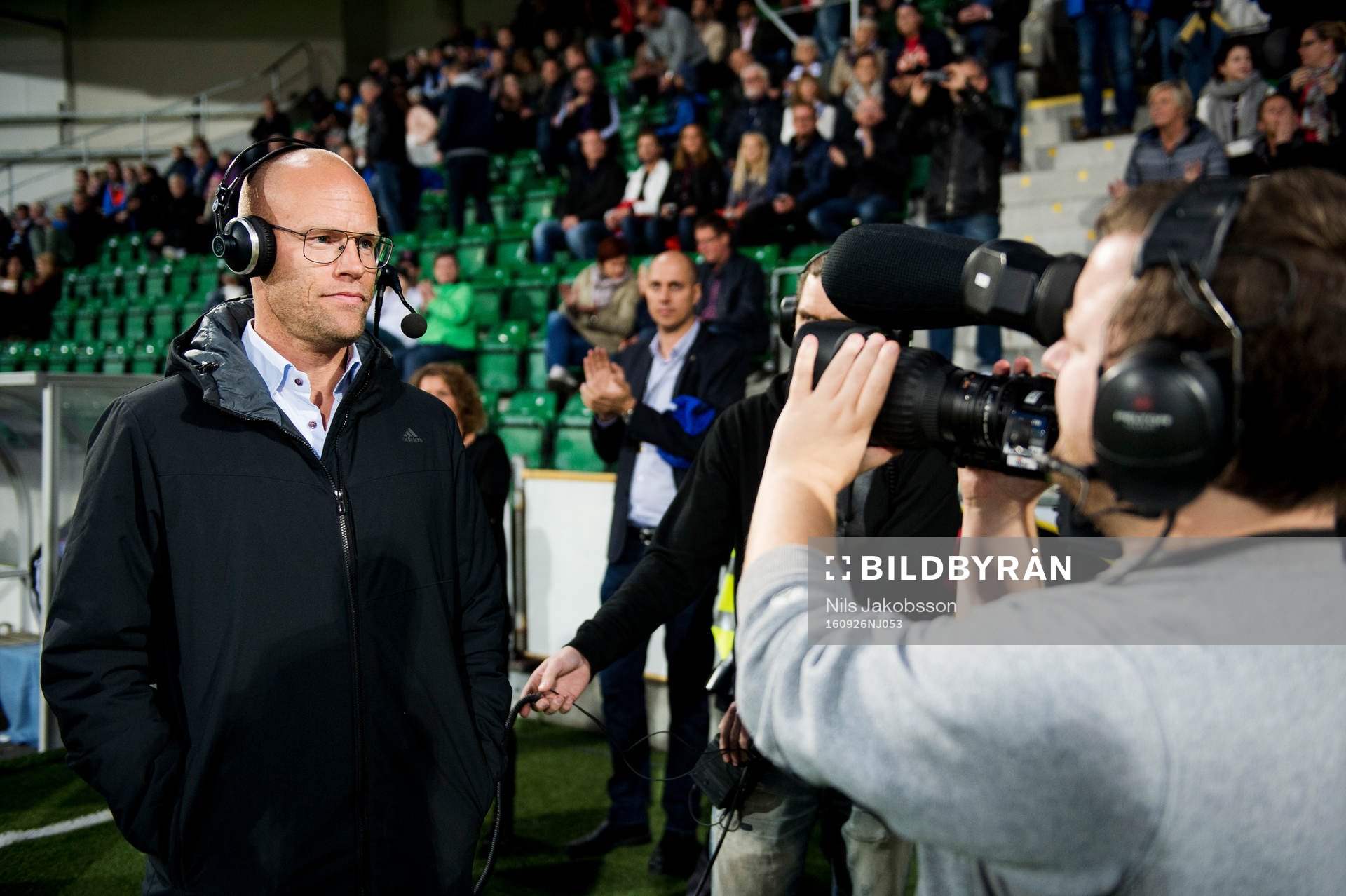 Sundsvalls tränare Joel Cedergren i en intervju