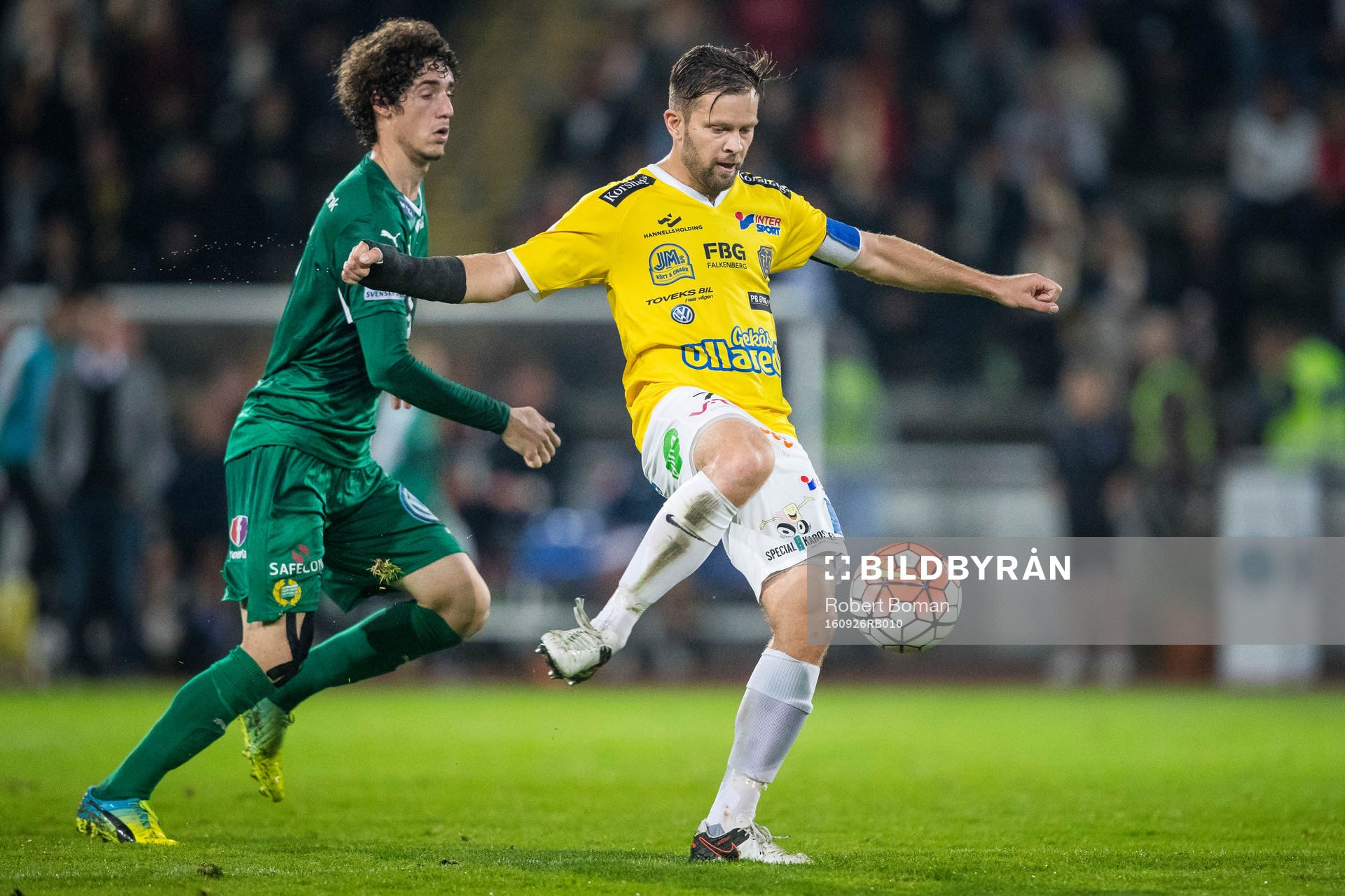Hammarbys Romulo Cabral Pereira Pinto och Falkenbergs David