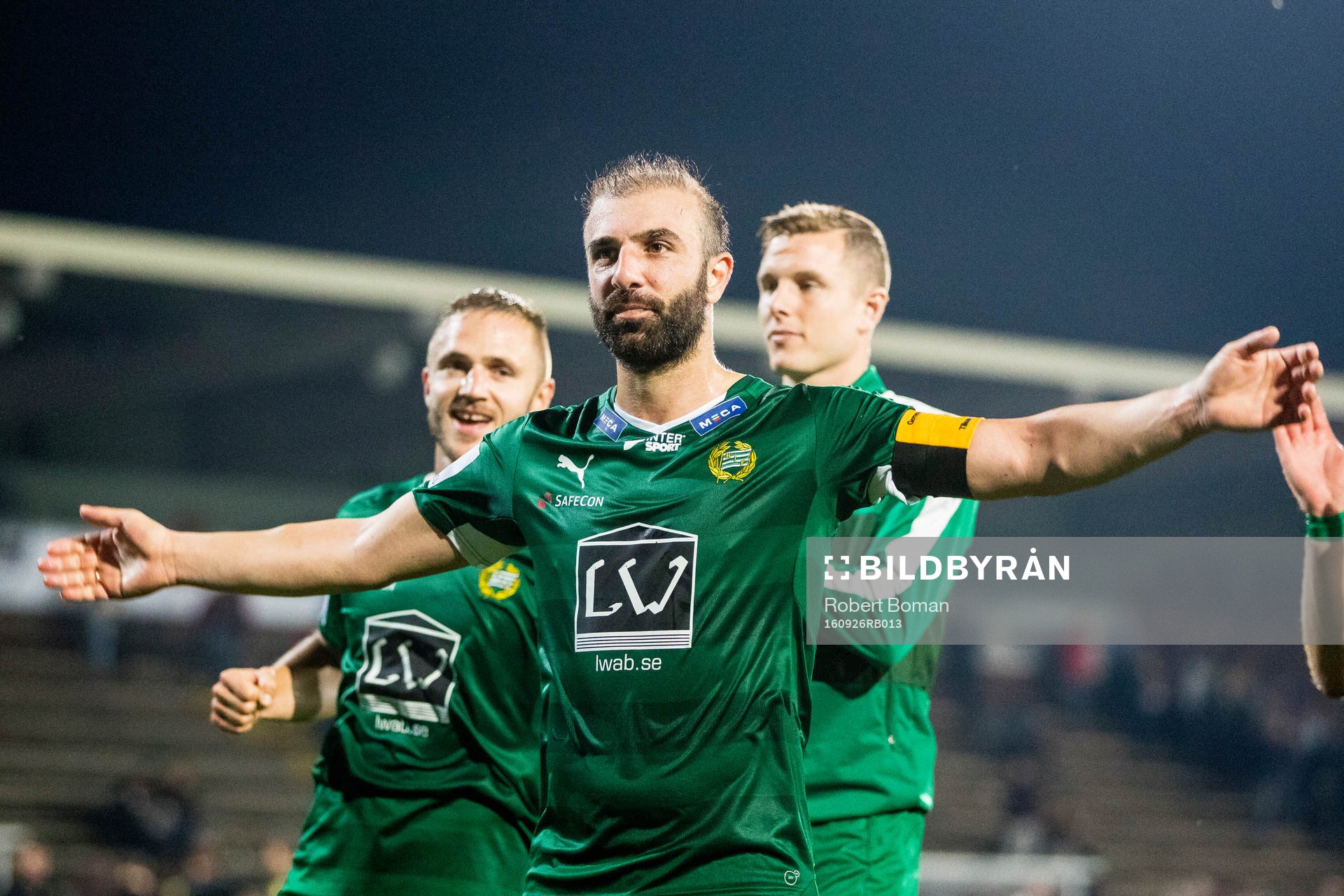 Hammarbys Kennedy Bakircioglu jublar