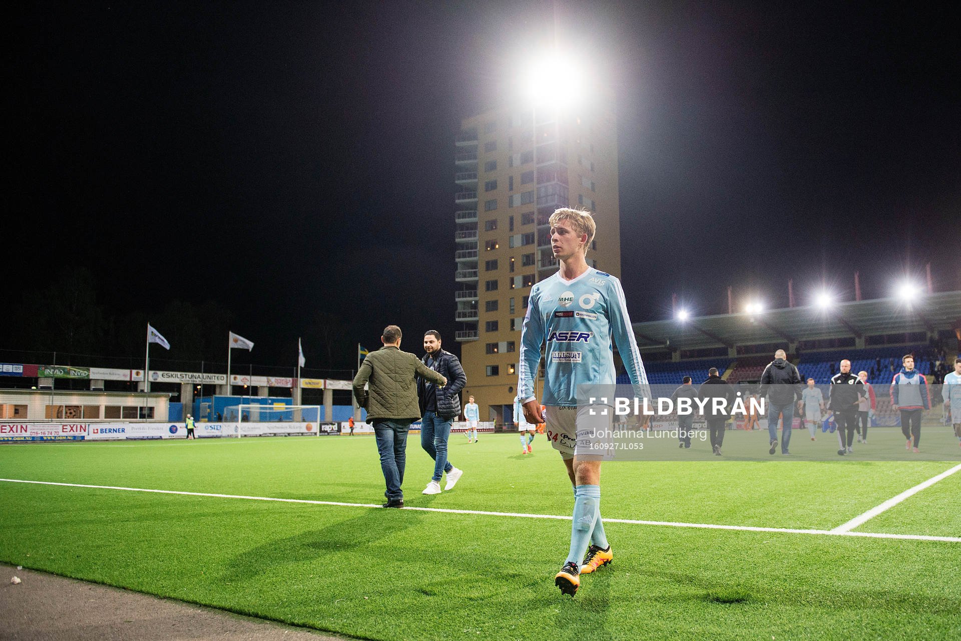 Degerfors Ludvig Fritzson deppar när han går av planen