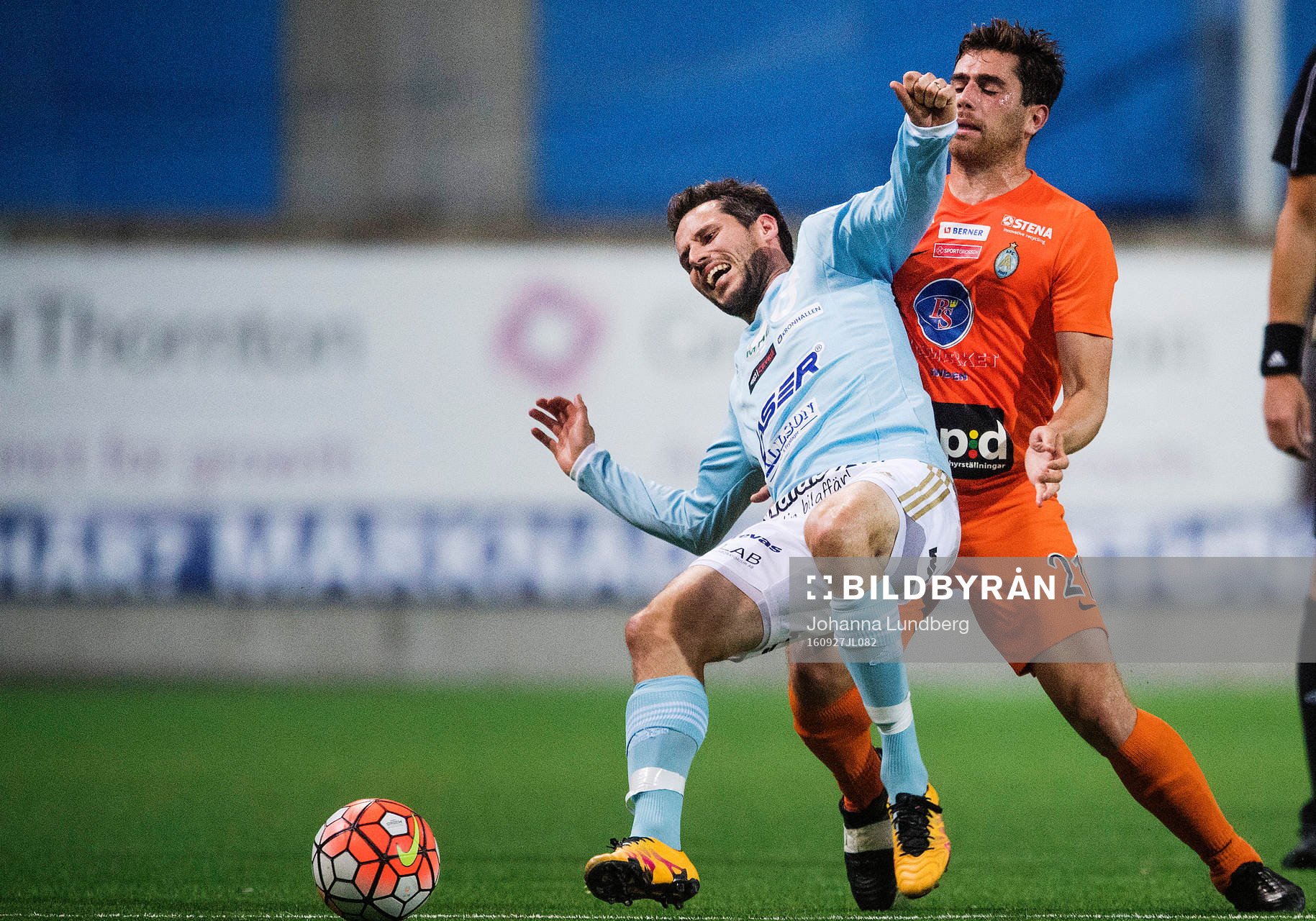 Degerfors Marcus De Bruin och Athletics Carlos Gaete Moggia