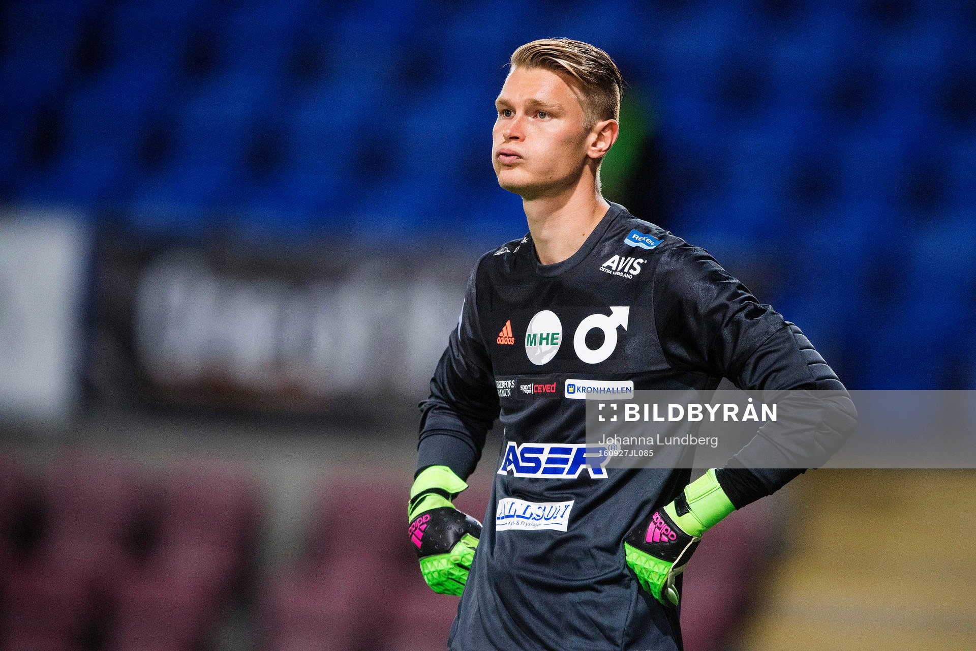 Degerfors målvakt Jesse Öst deppar