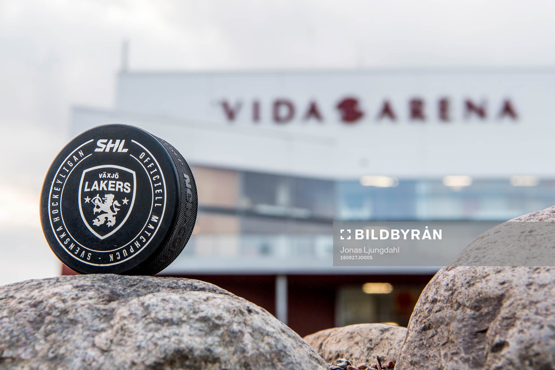 Matchpuck med Växjös logo