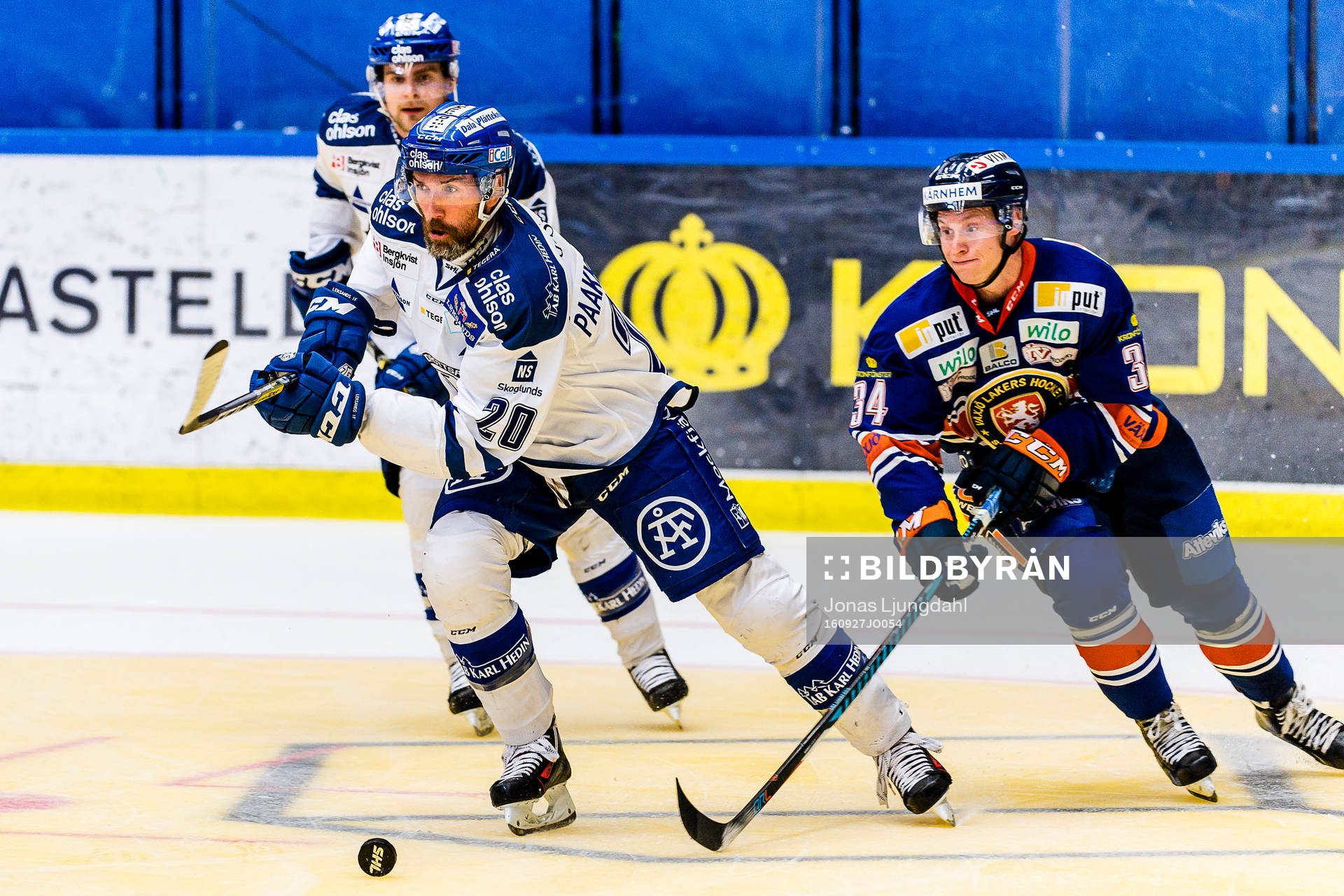 Leksands Tommi Paakkolanvaara jagas av Växjös Olli Palola