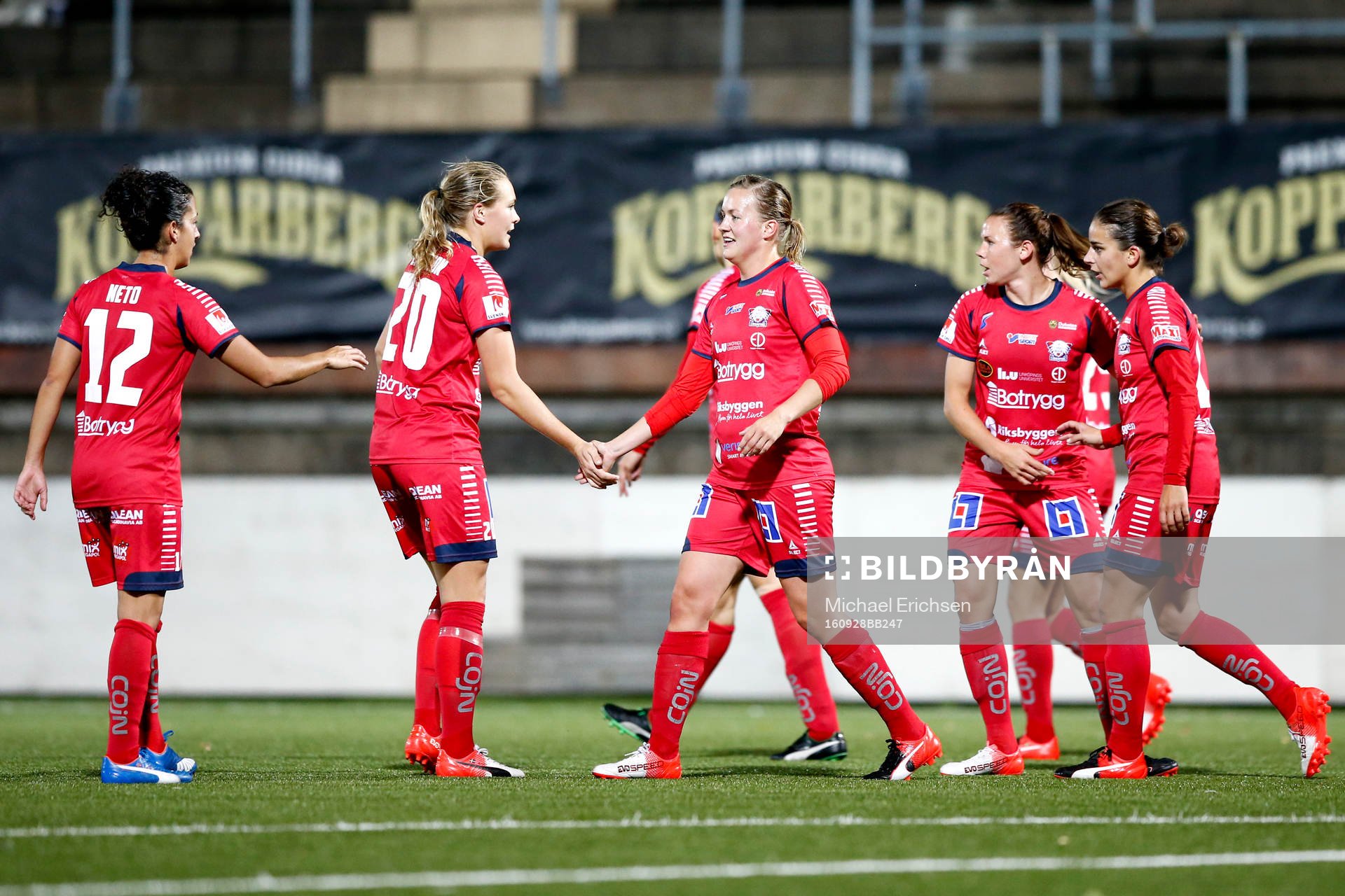 Linköpings Claudia Neto, Magdalena Eriksson, Kristine