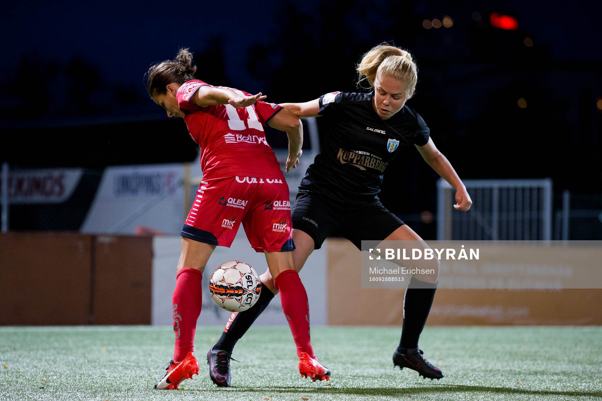Linköpings Renée Slegers mot Göteborgs Maja Göthberg