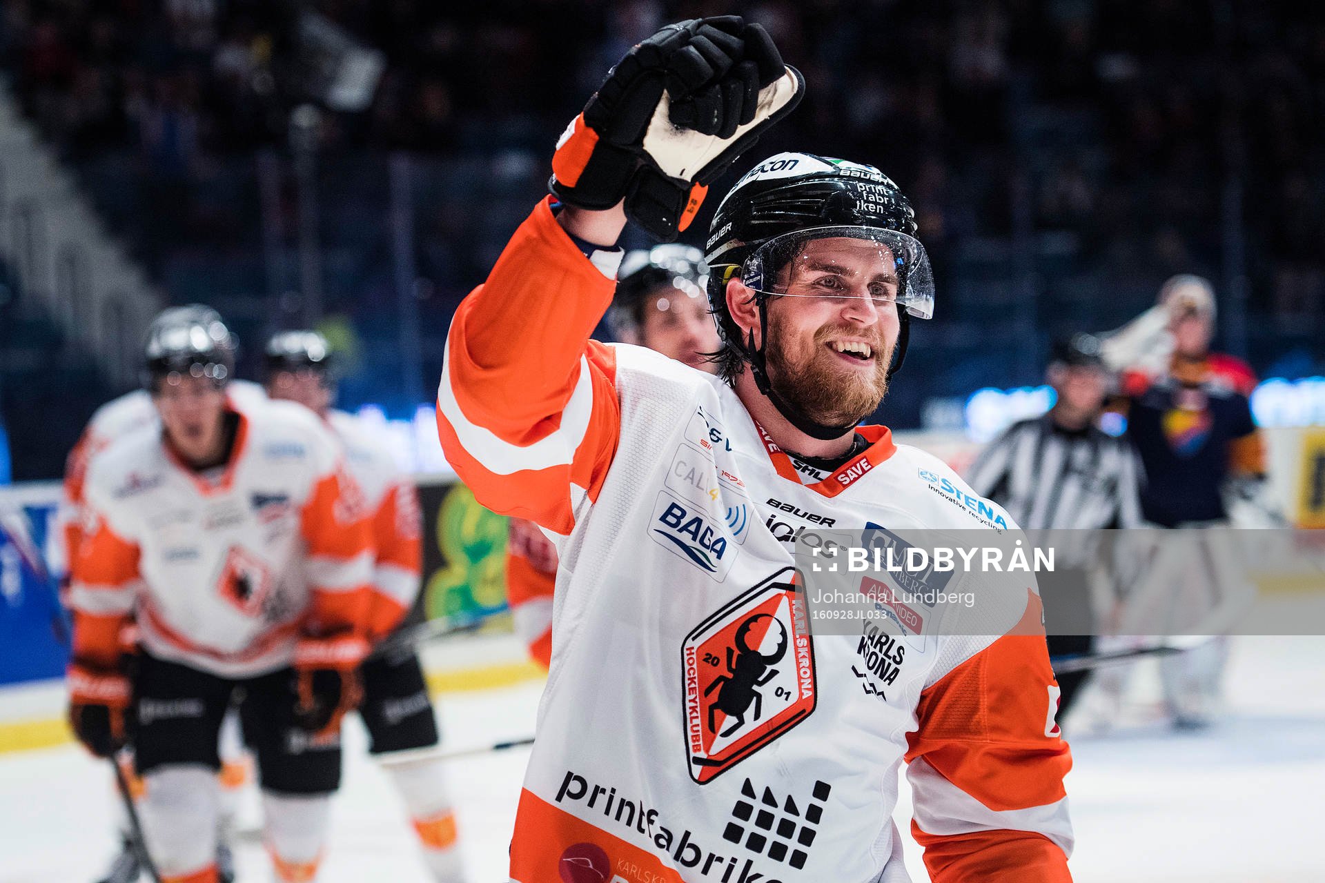 Karlskronas Alexander Wiklund jublar