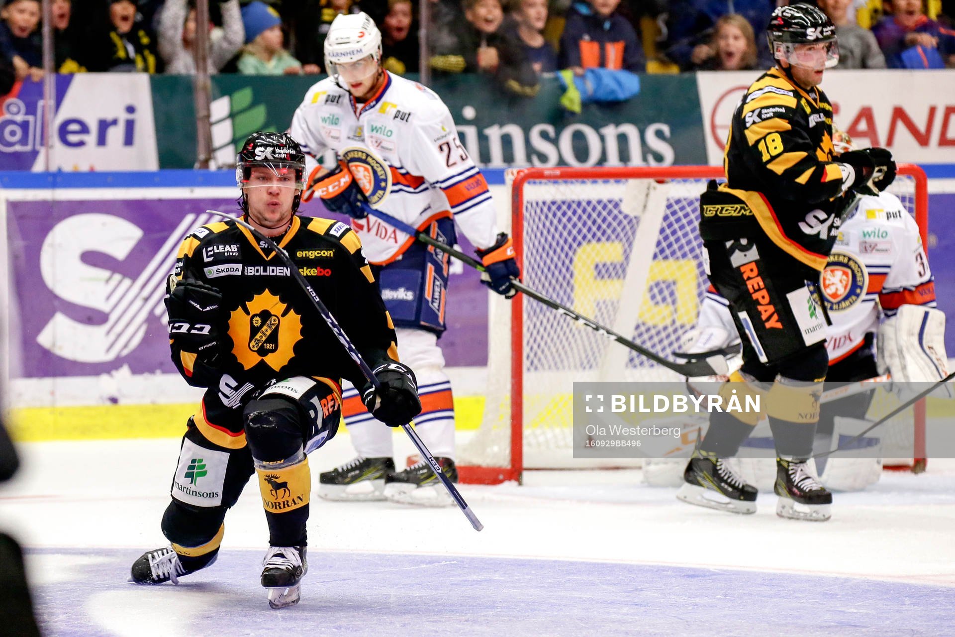 Skellefteås Jesper Olofsson jublar