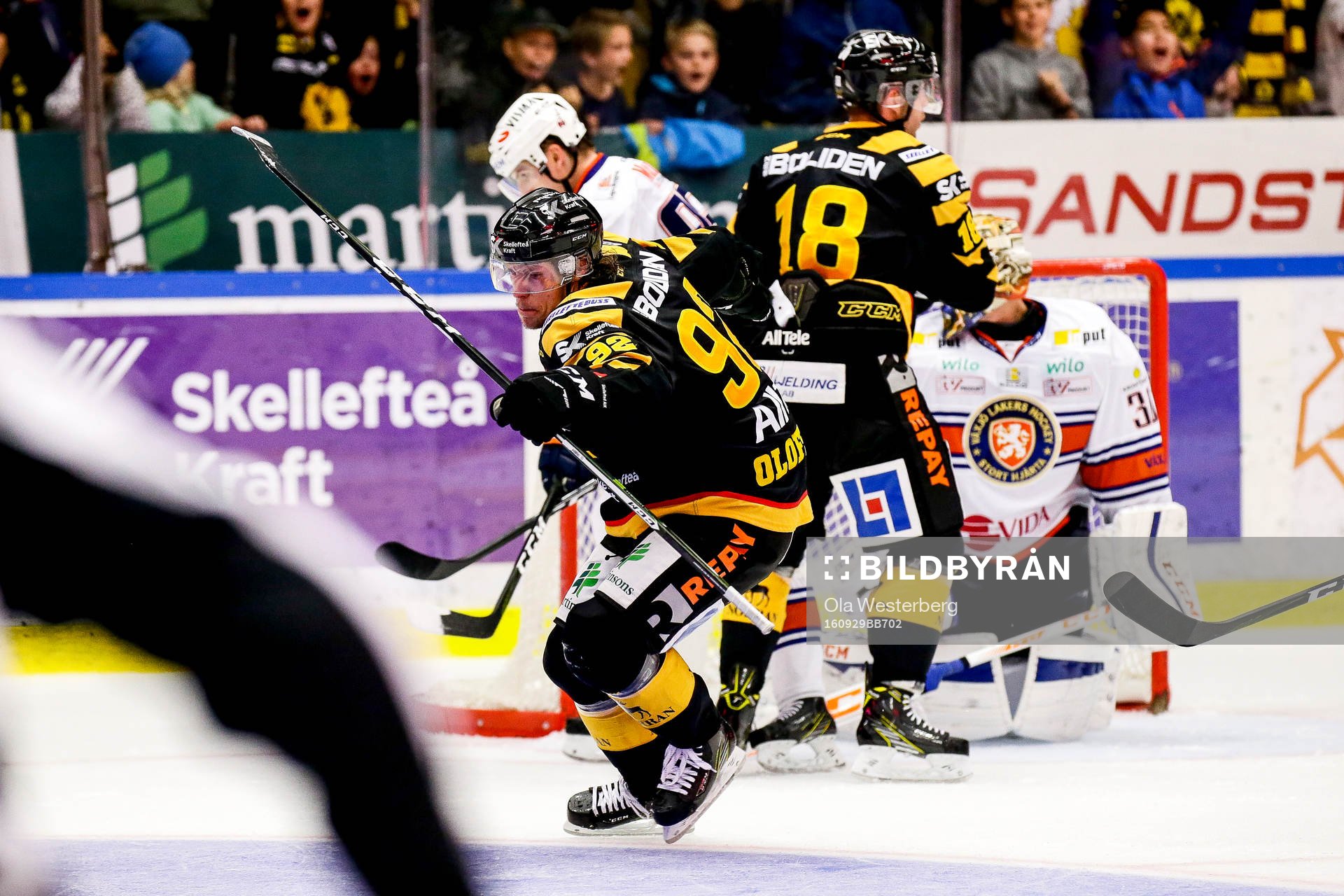 Skellefteås Jesper Olofsson jublar
