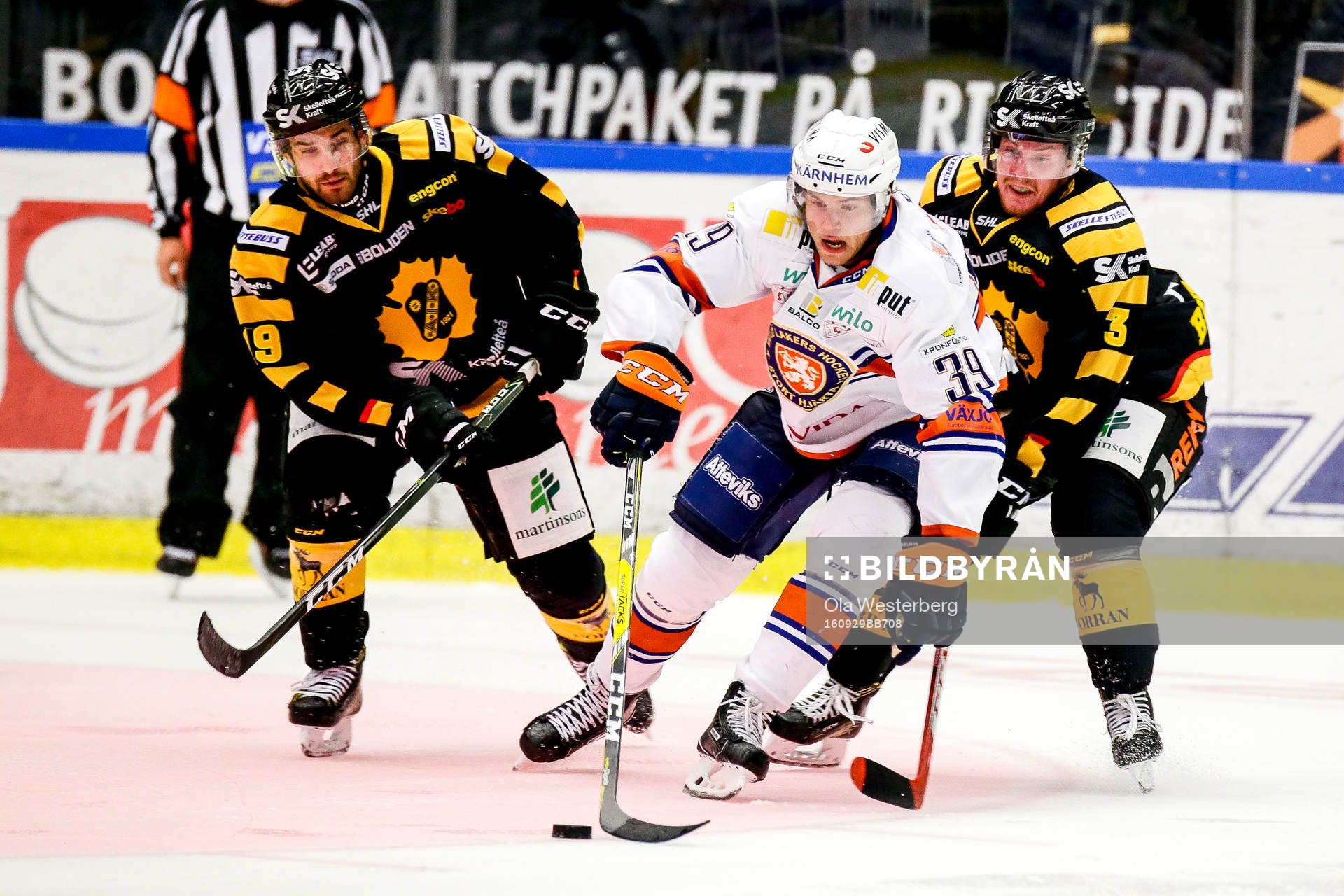 Skellefteås Niclas Burström  och Andrew Calof