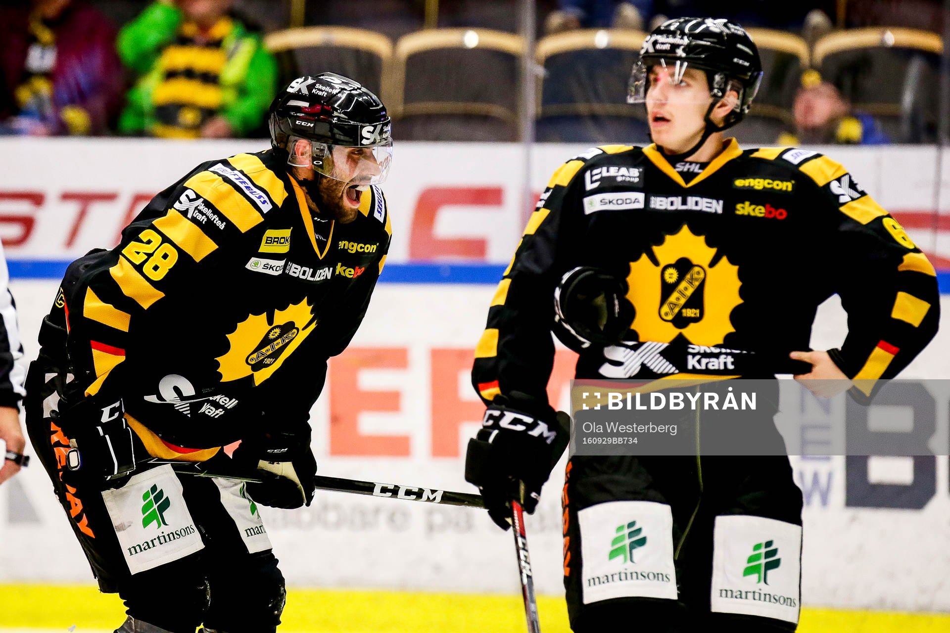 Skellefteås Johan Alm och Sebastian Aho