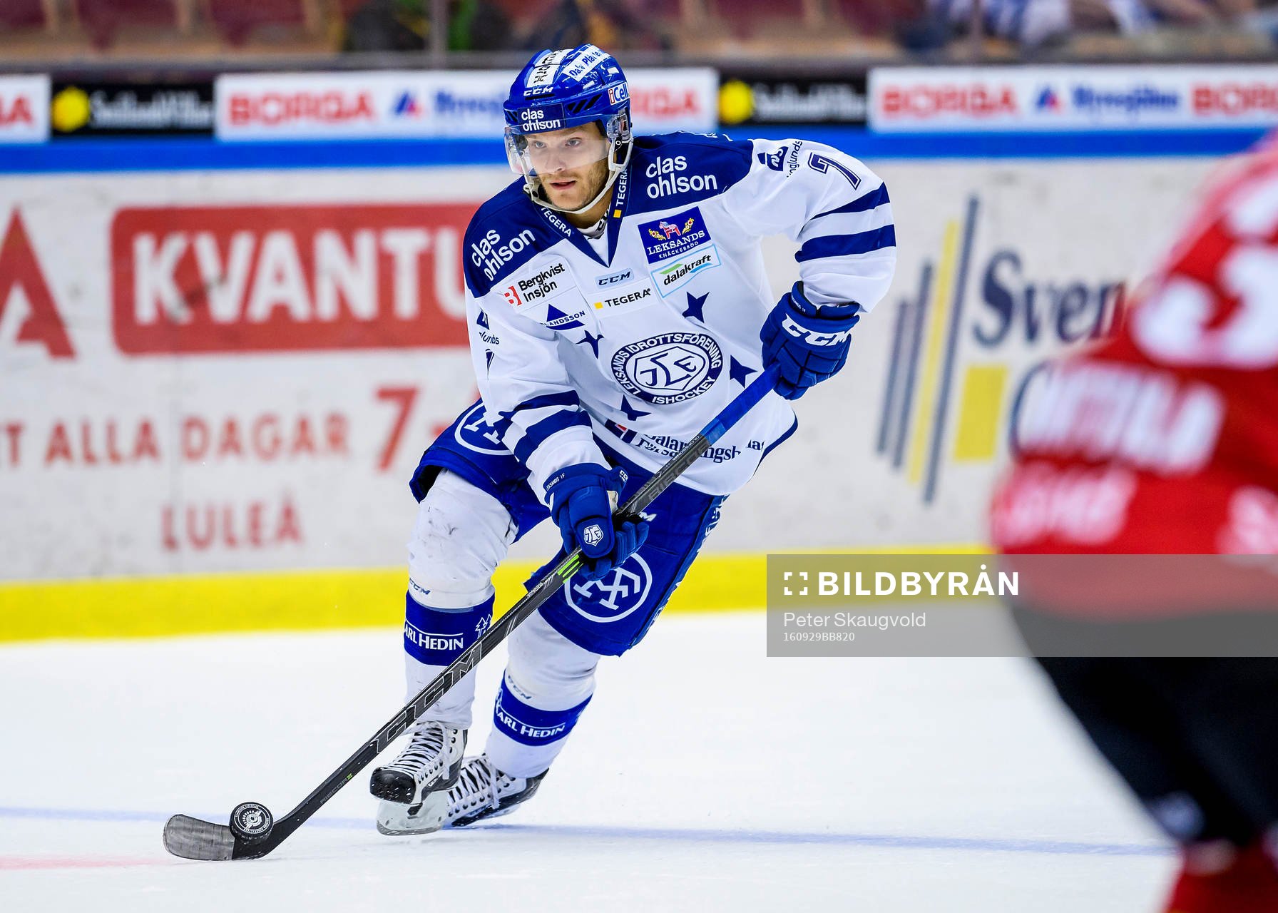 Leksands Johan Olofsson med pucken