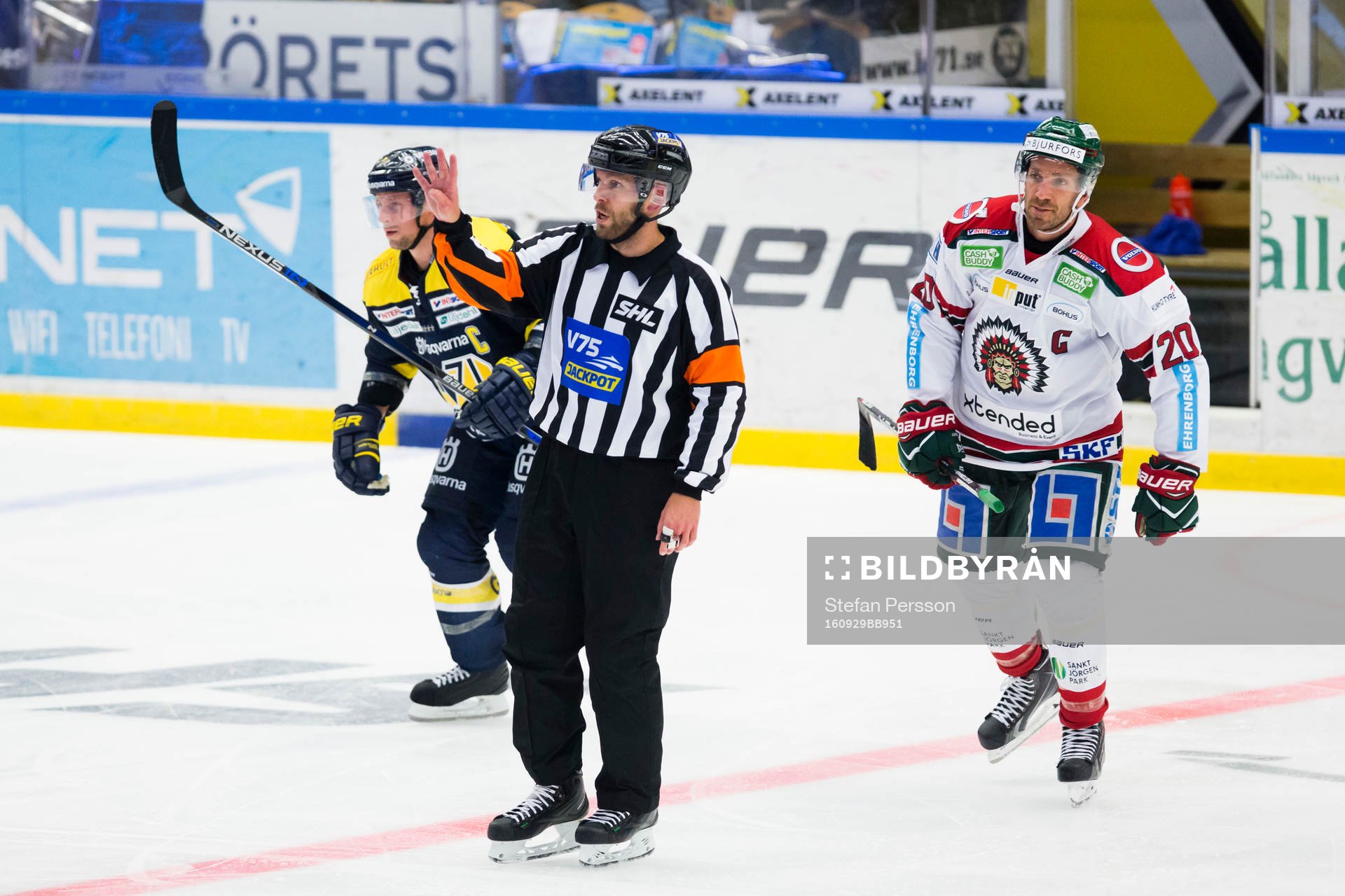 s Chris Abbott och Frölundas Joel Lundqvist