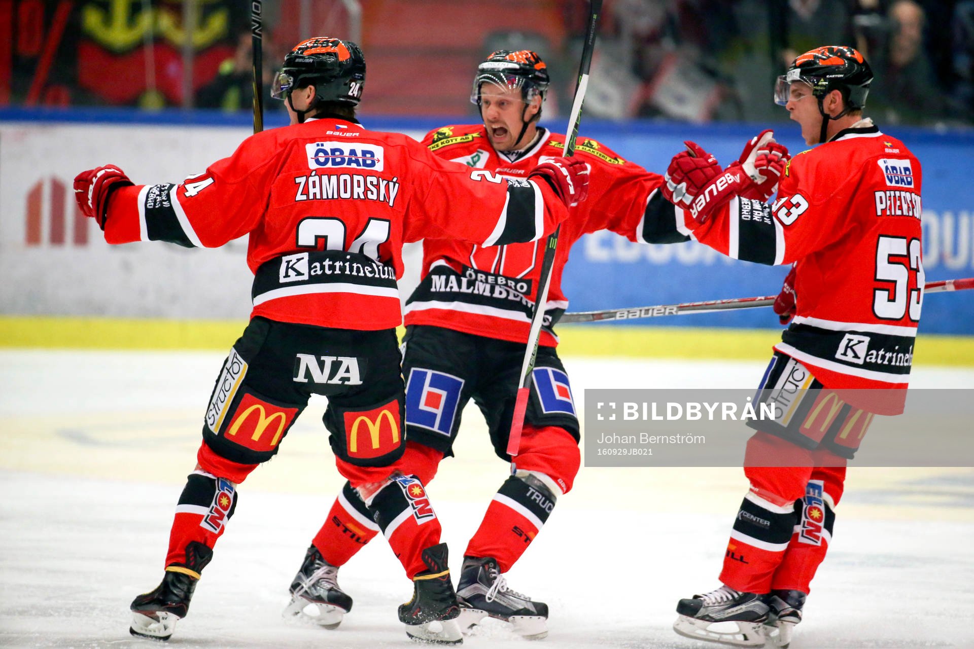 Örebros Petr Zamorsky, Marcus Weinstock, Bobbo Petersson