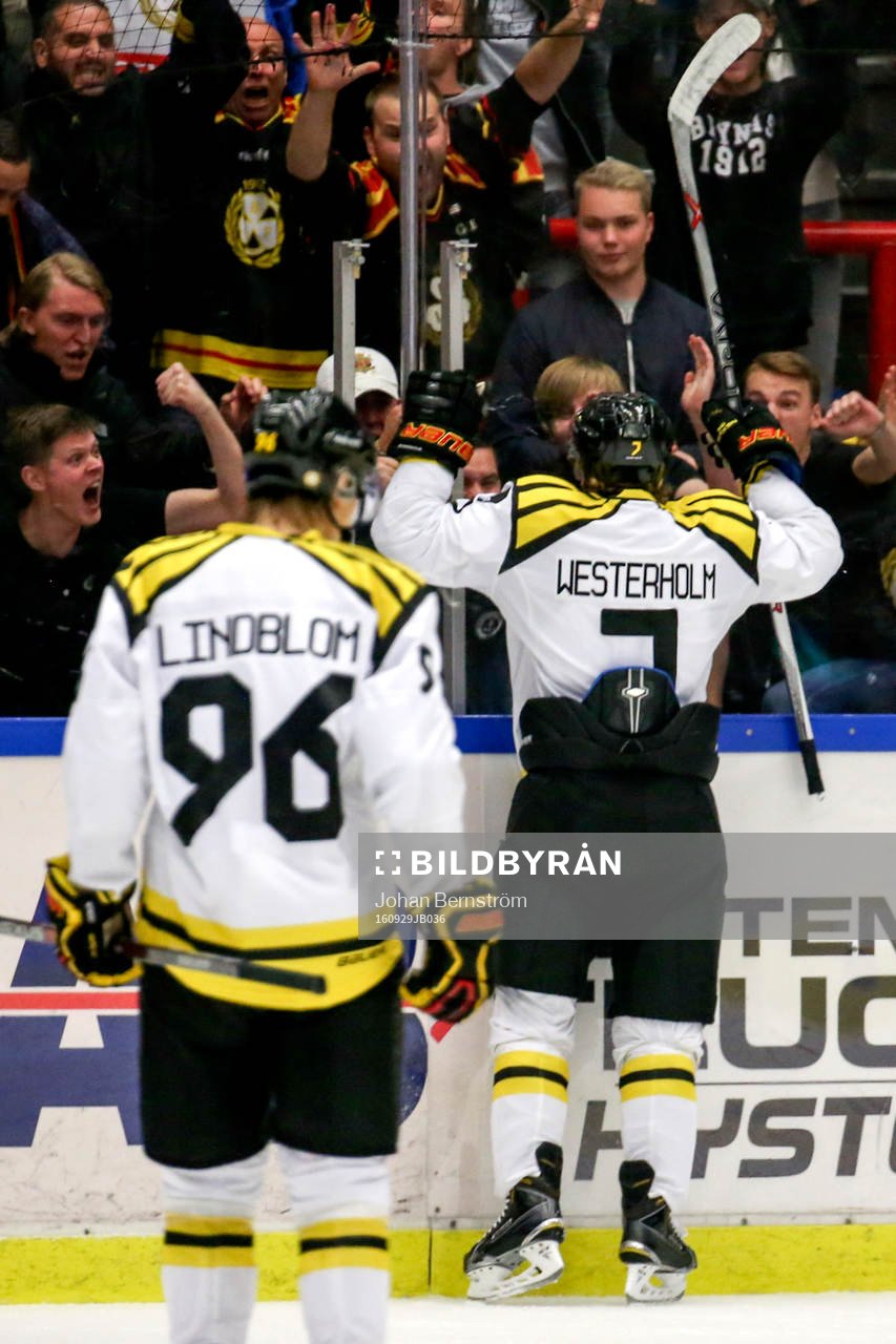 Brynäs Ponthus Westerholm jublar