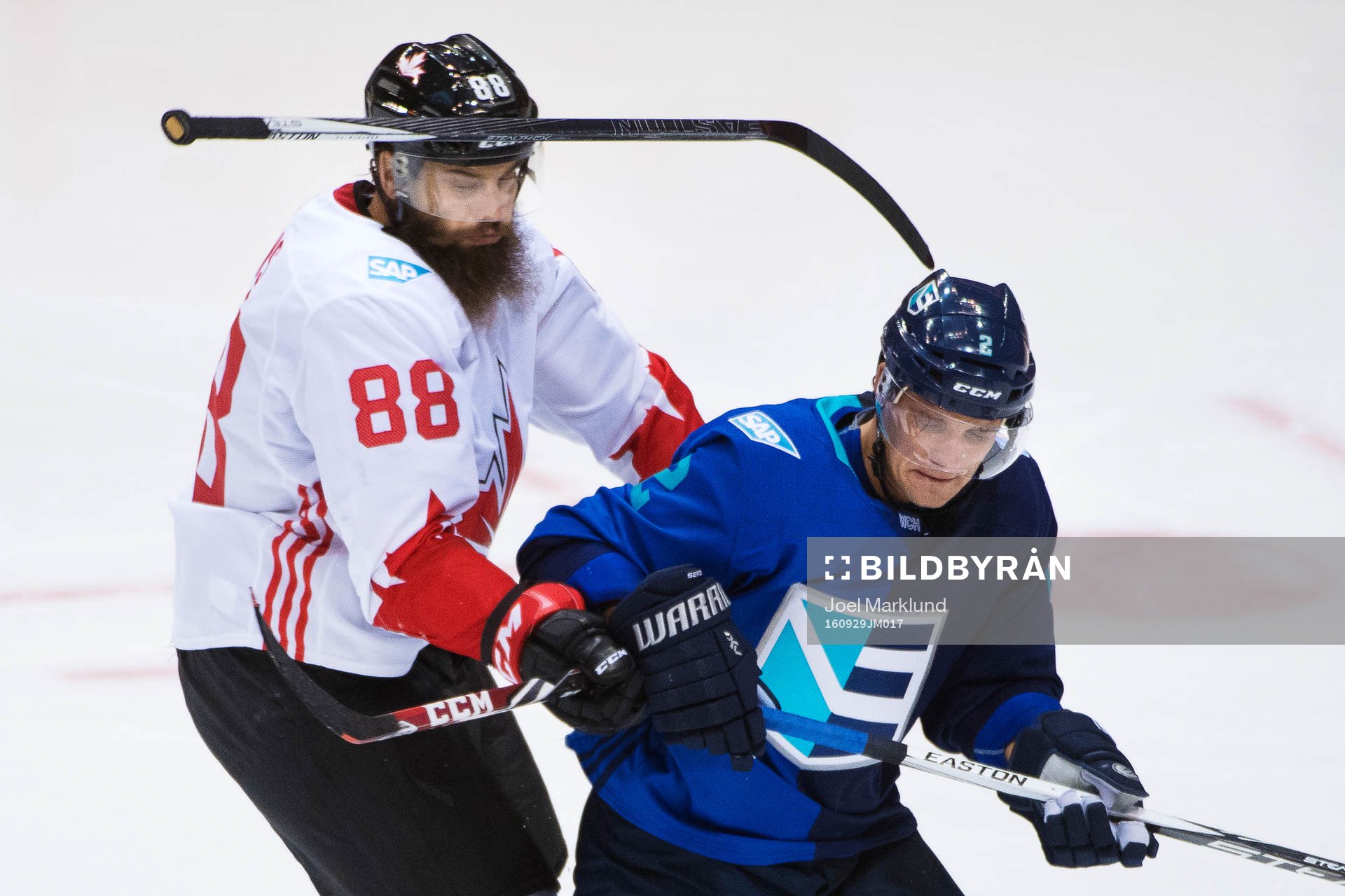 Kanadas Brent Burns och Europas Andrej Sekera