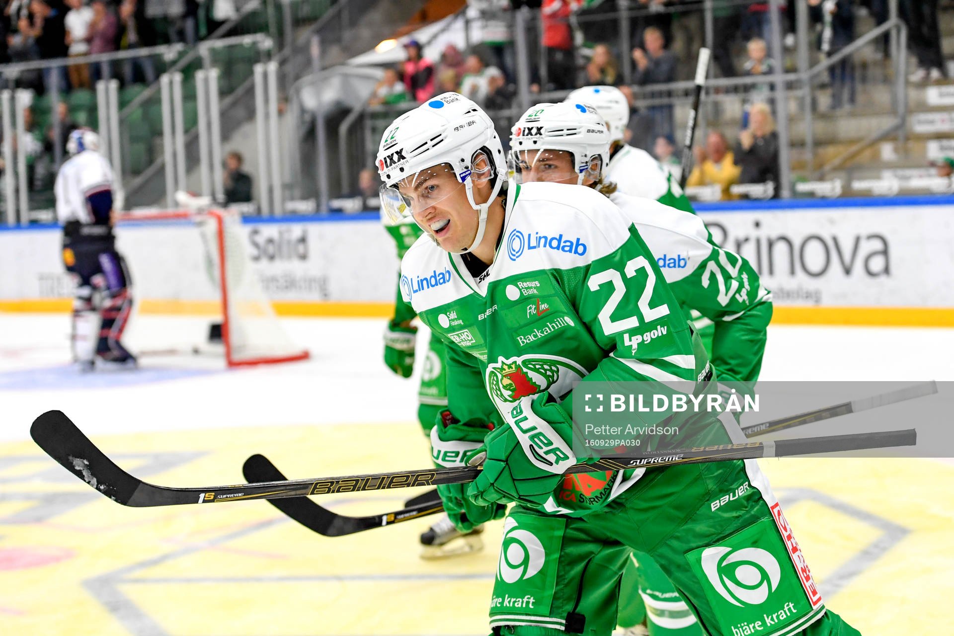 Rögles Sebastian Wännström jublar