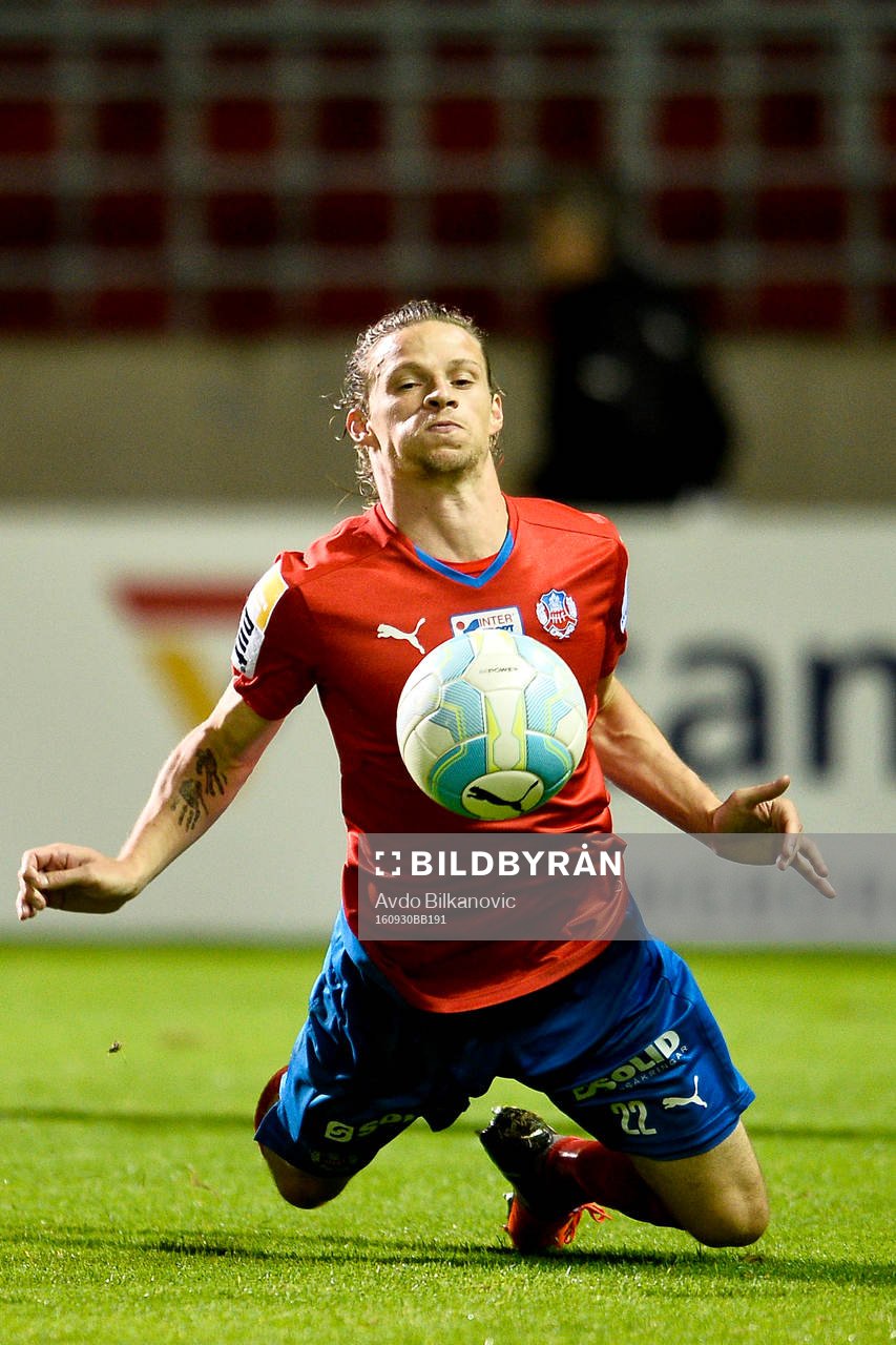 Hammarbys Johan Persson och Helsingborgs Jesper Lange